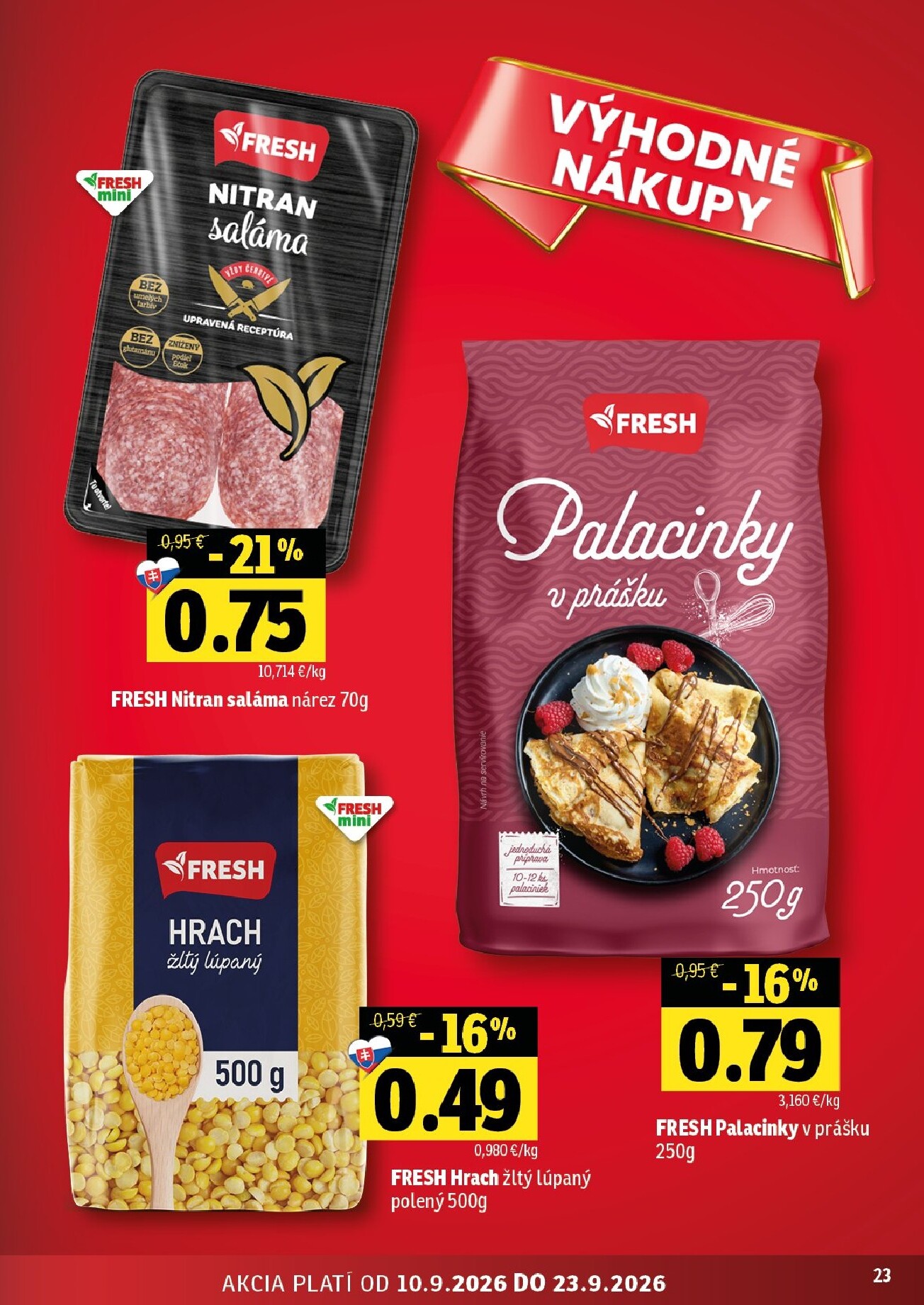 fresh - Nový Fresh leták od štvrtka, 10.09.2026 do stredy, 23.09.2026 - page: 23
