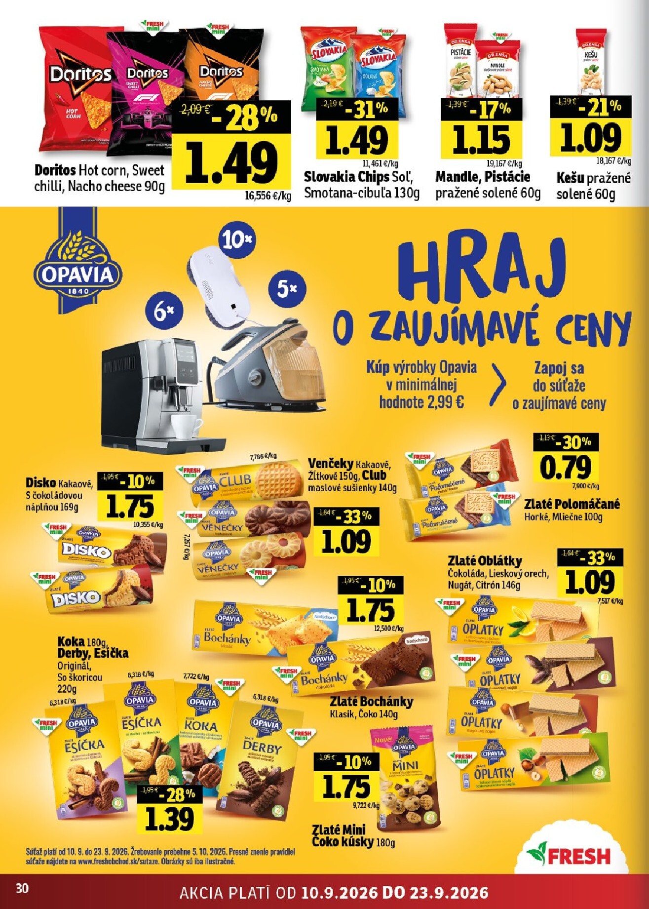 fresh - Nový Fresh - Východné Slovensko leták od štvrtka, 10.09.2026 do stredy, 23.09.2026 - page: 30