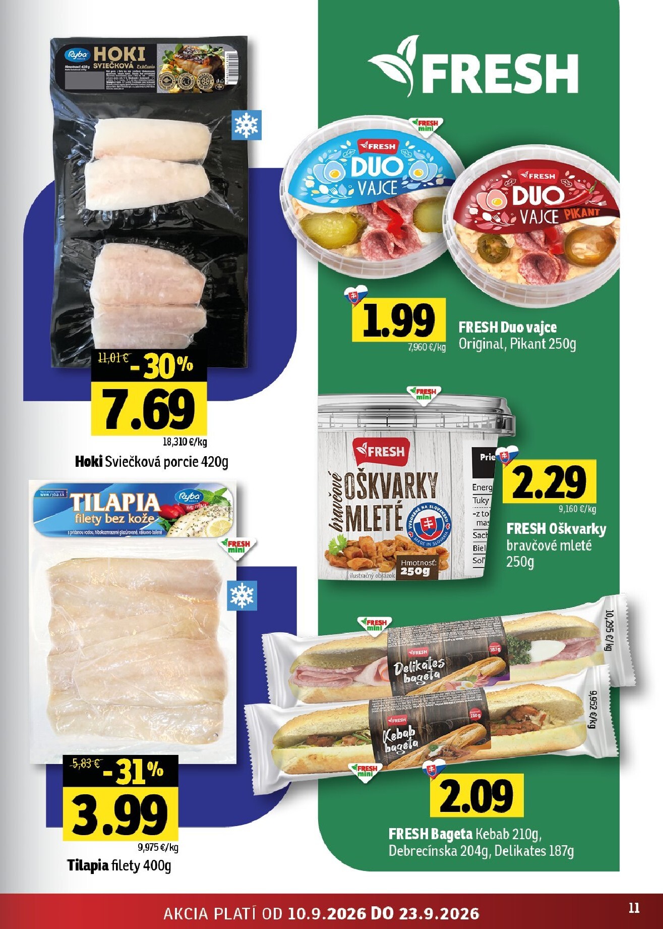 fresh - Aktuálny Fresh - Stredné a západné Slovensko leták od štvrtka, 10.09.2026 do stredy, 23.09.2026 - page: 11