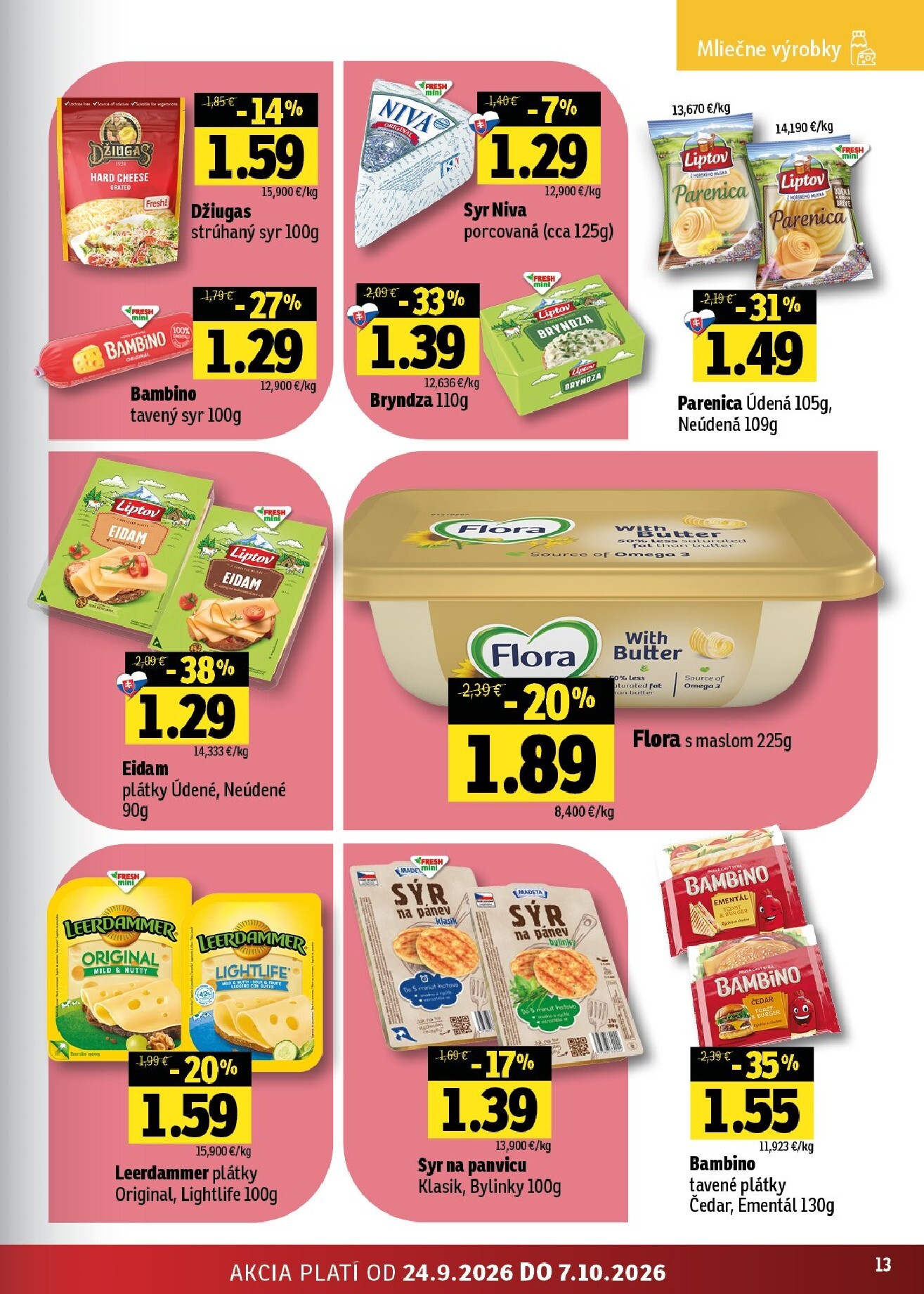 fresh - Nový Fresh - Stredné a západné Slovensko leták od štvrtka, 24.09.2026 do stredy, 07.10.2026 - page: 13