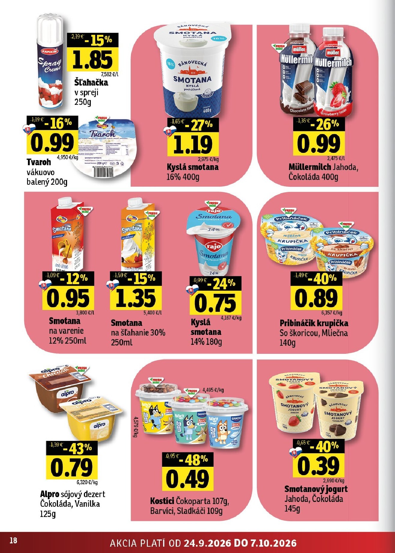 fresh - Nový Fresh - Východné Slovensko leták od štvrtka, 24.09.2026 do stredy, 07.10.2026 - page: 18