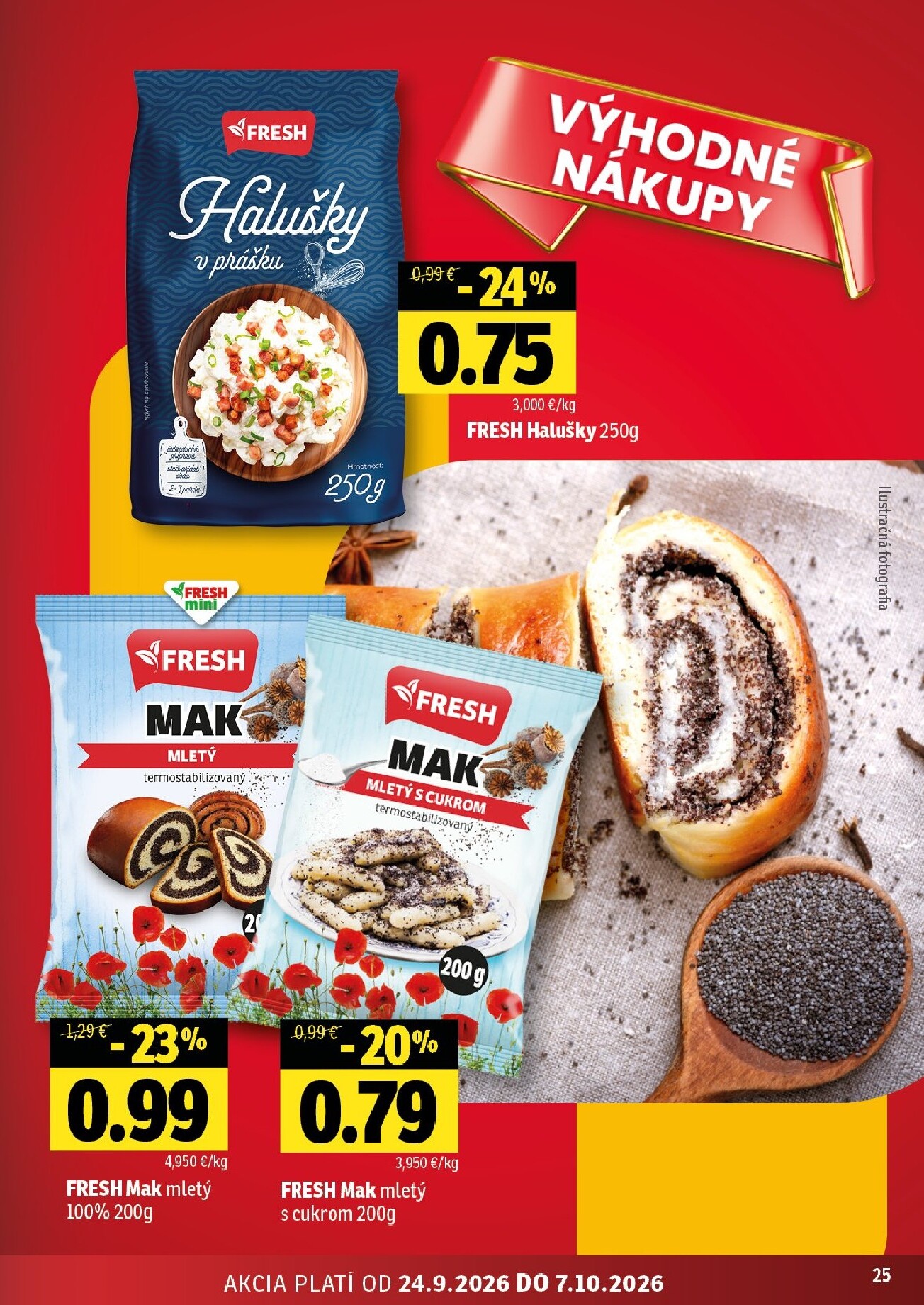 fresh - Nový Fresh - Východné Slovensko leták od štvrtka, 24.09.2026 do stredy, 07.10.2026 - page: 25