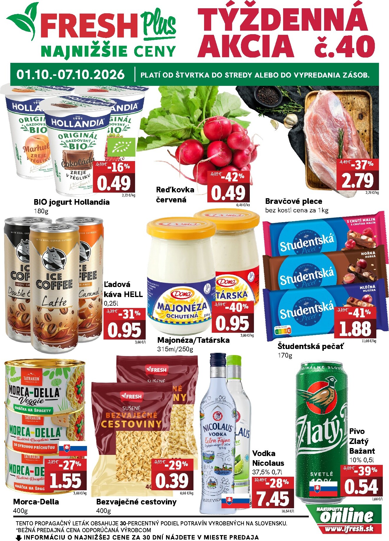 fresh - Nový Fresh Plus leták od štvrtka, 01.10.2026 do stredy, 07.10.2026