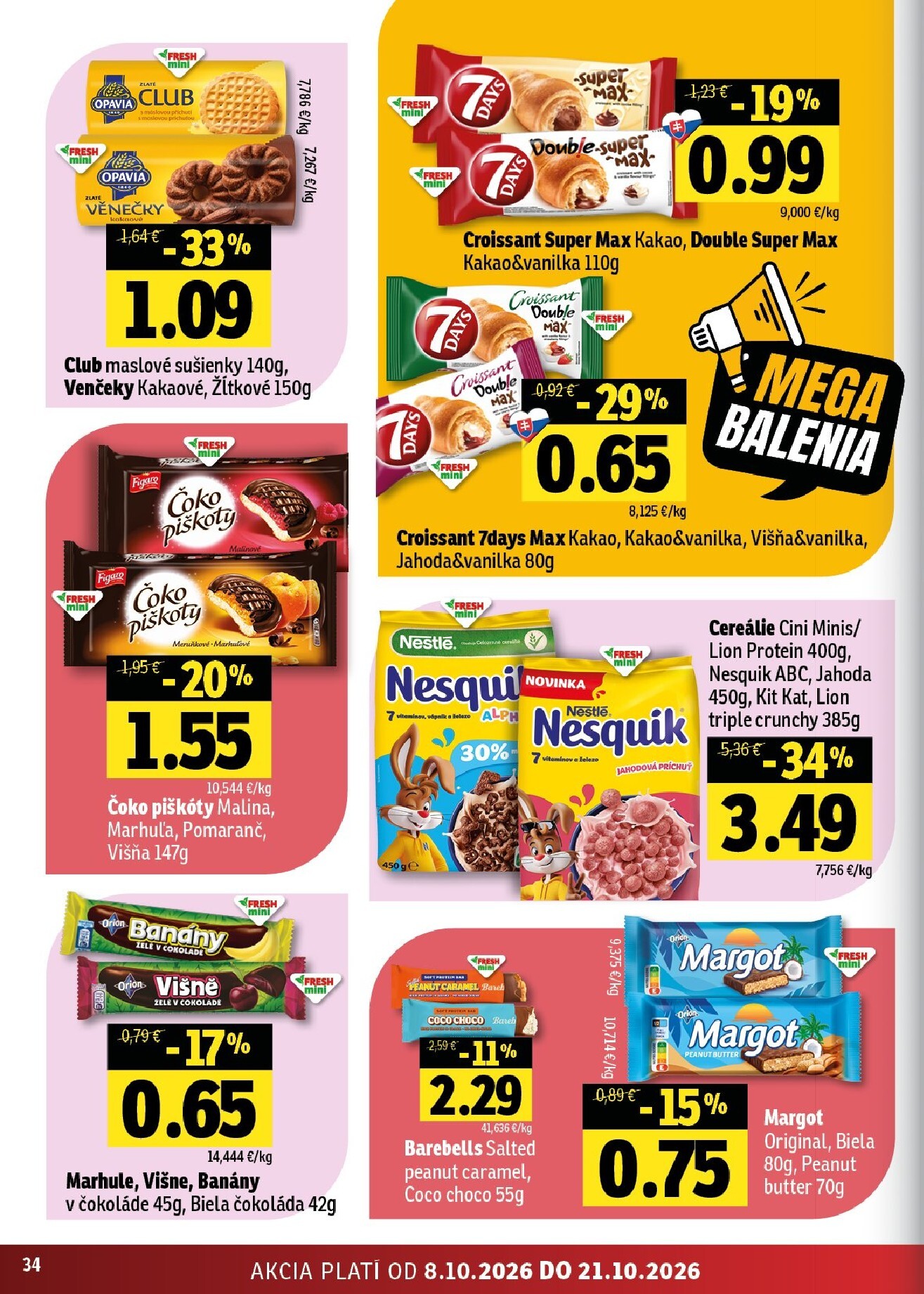 fresh - Nový Fresh - Východné Slovensko leták od štvrtka, 08.10.2026 do stredy, 21.10.2026 - page: 34