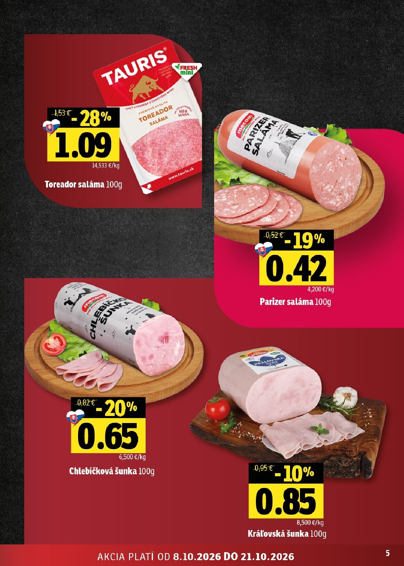 fresh - Nový Fresh - Východné Slovensko leták od štvrtka, 08.10.2026 do stredy, 21.10.2026 - page: 5