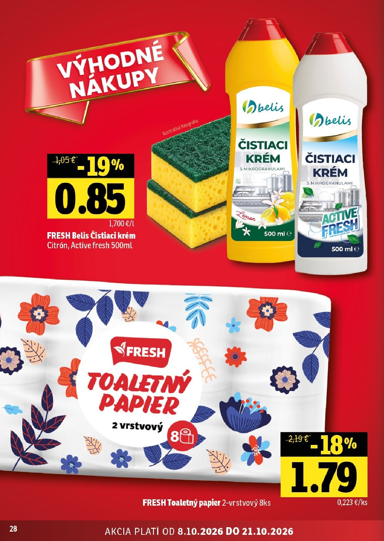 fresh - Nový Fresh - Východné Slovensko leták od štvrtka, 08.10.2026 do stredy, 21.10.2026 - page: 28