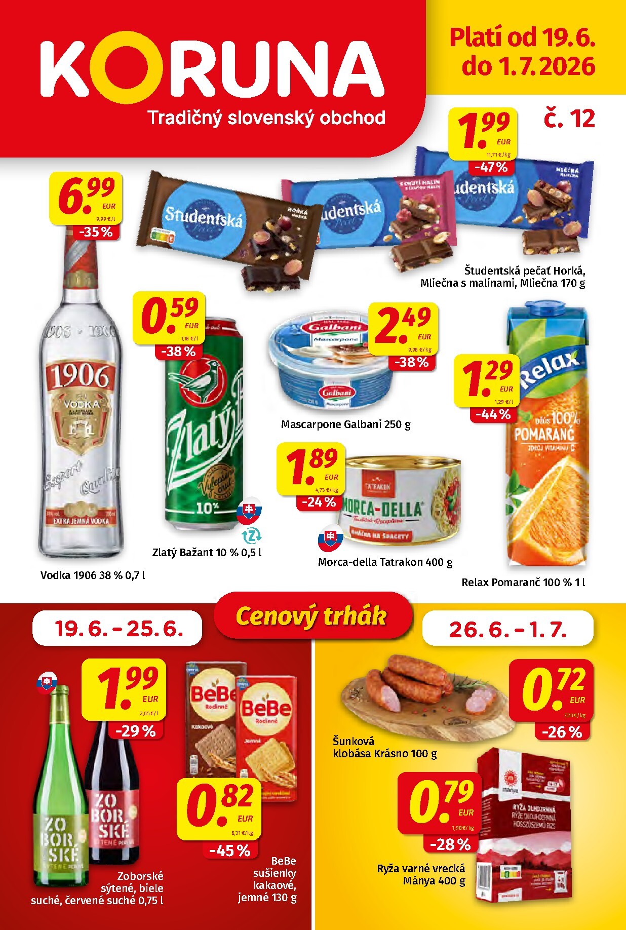 koruna - Nový Koruna leták od piatku, 19.06.2026 do stredy, 01.07.2026