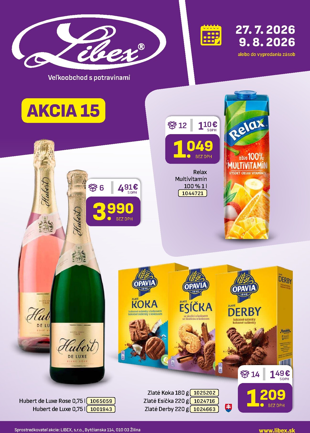 libex - Nový Libex leták od pondelka, 27.07.2026 do nedele, 09.08.2026
