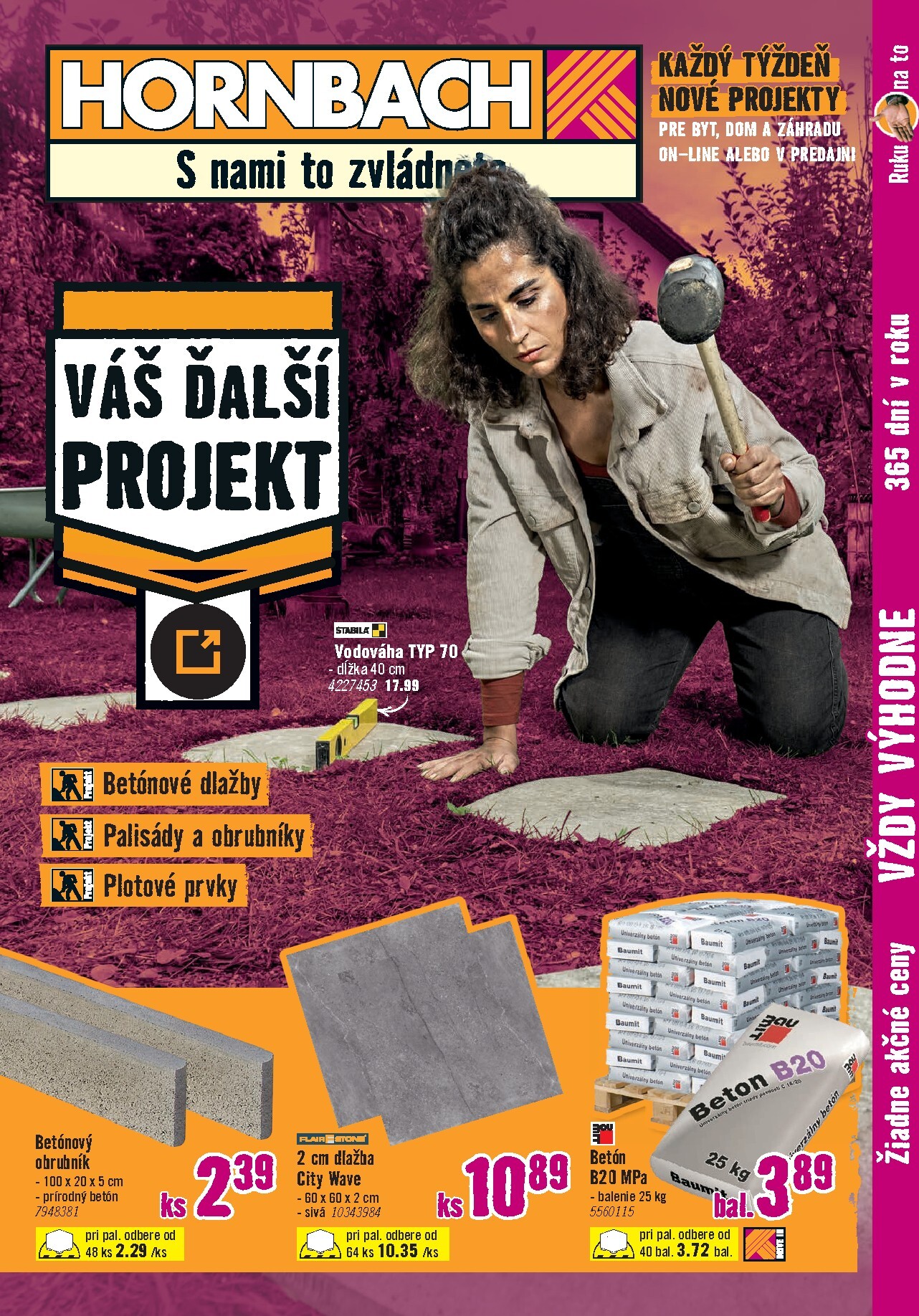 hornbach - Aktuálny HORNBACH - Zahradné stavebniny leták od stredy, 01.07.2026 do piatku, 31.07.2026