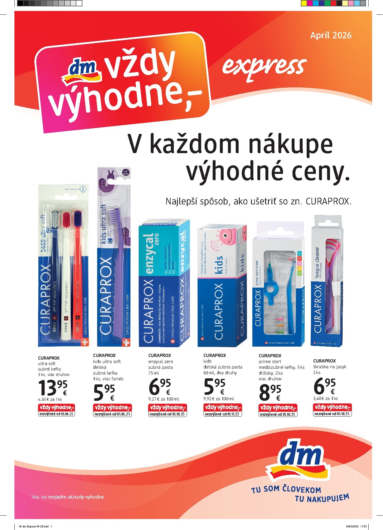 dm-drogerie - Aktuálny leták dm drogerie - Express od štvrtka, 16.04.2026 do štvrtka, 30.04.2026