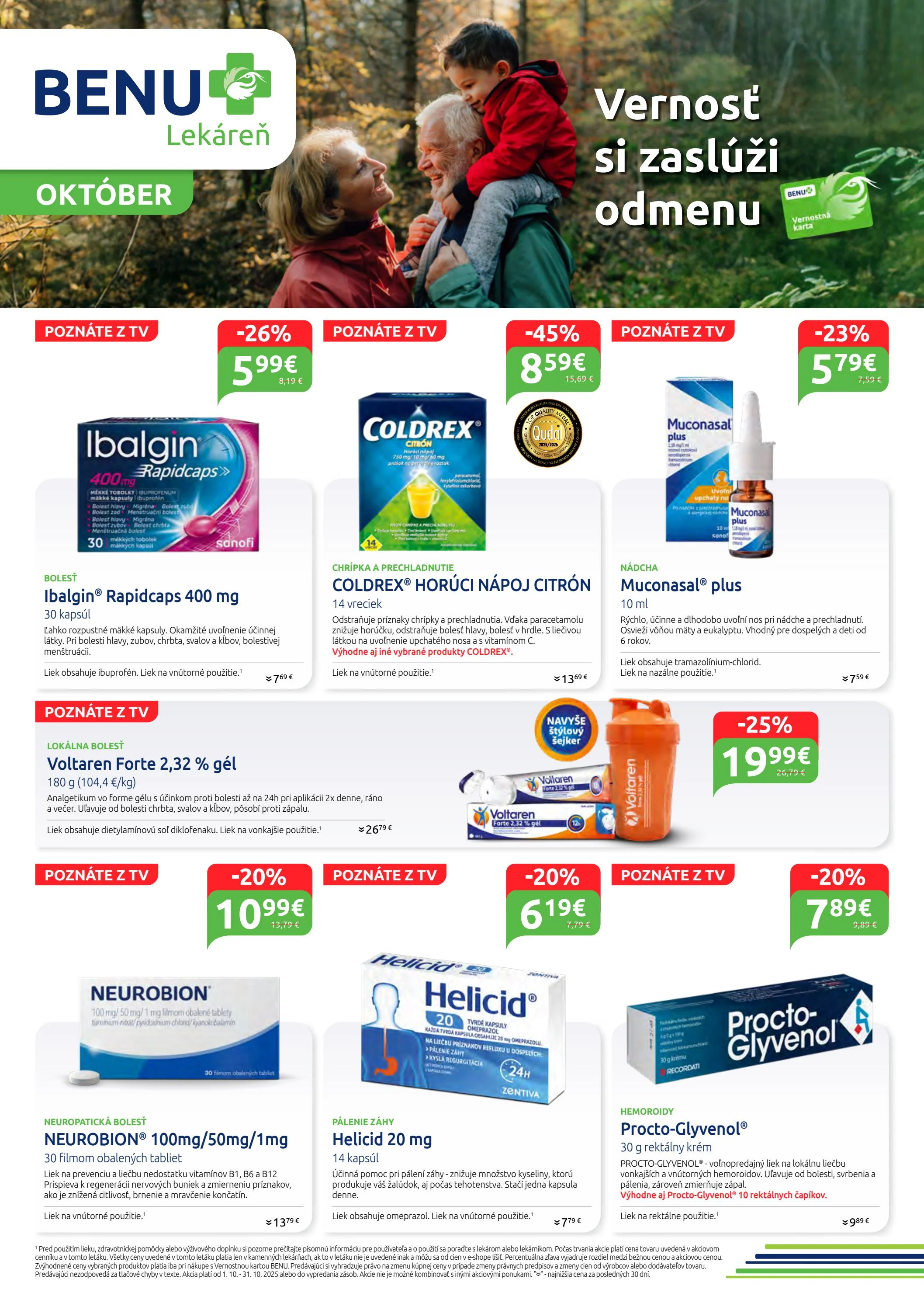 benu-lekaren - Leták BENU Lekáreň platný od 01.10. do 31.10.