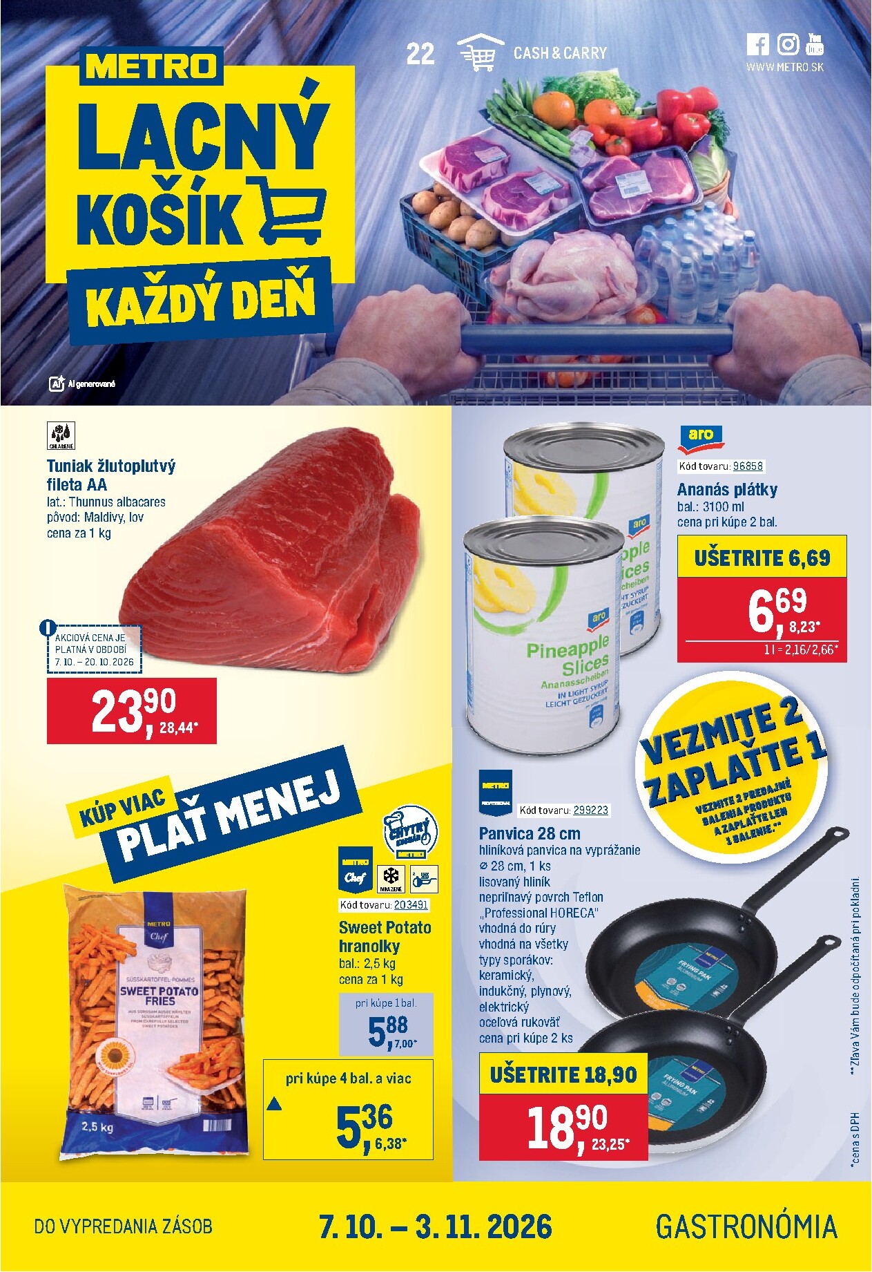 metro - Aktuálny Metro - Gastronómia leták od stredy, 07.10.2026 do utorka, 20.10.2026