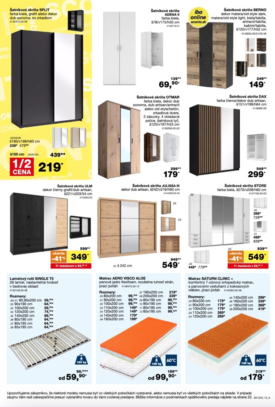 sconto-nabytok - Leták SCONTO nábytok platný od 24.09. do 14.10. - page: 12
