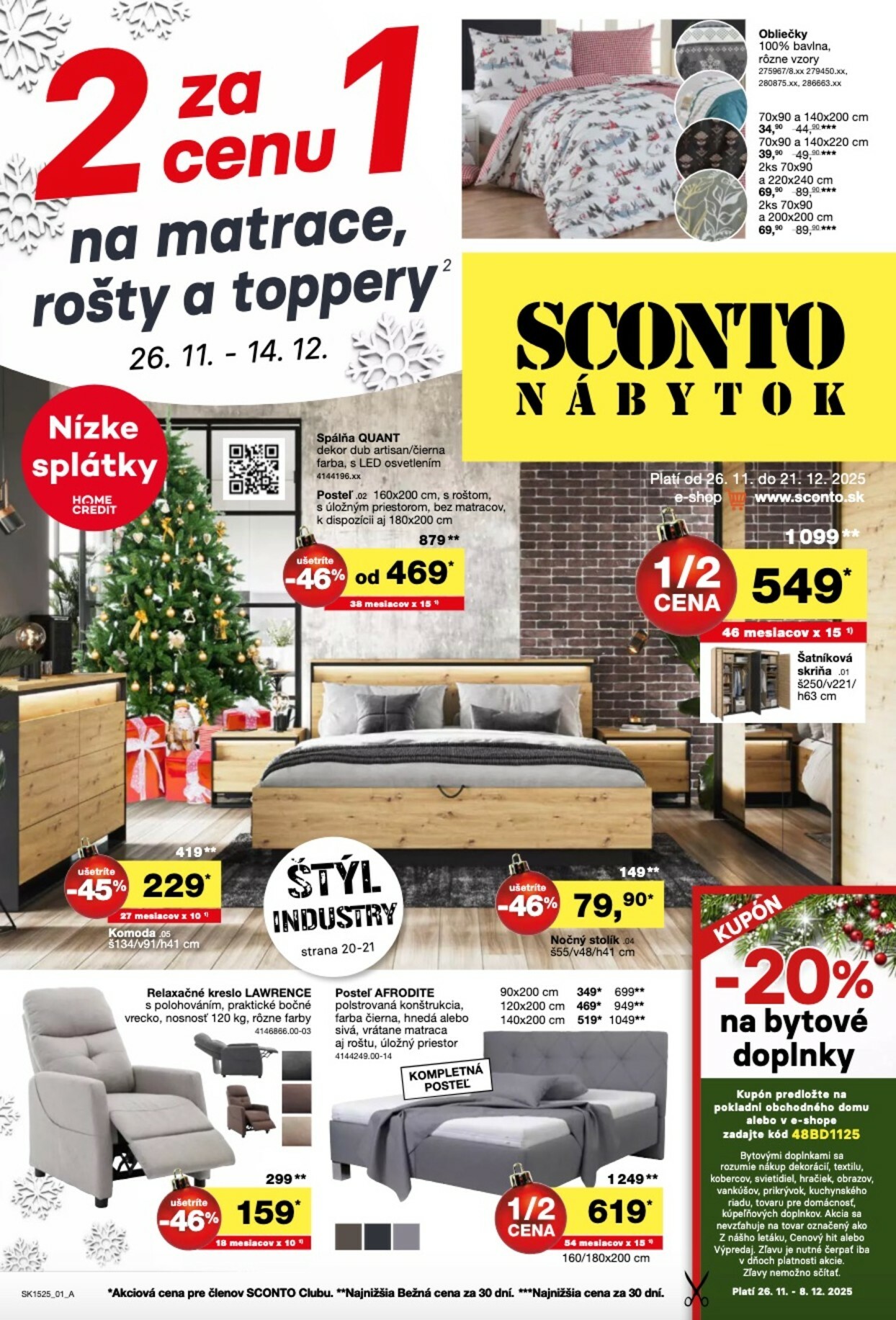 sconto-nabytok - Leták SCONTO nábytok platný od 26.11. do 14.12.