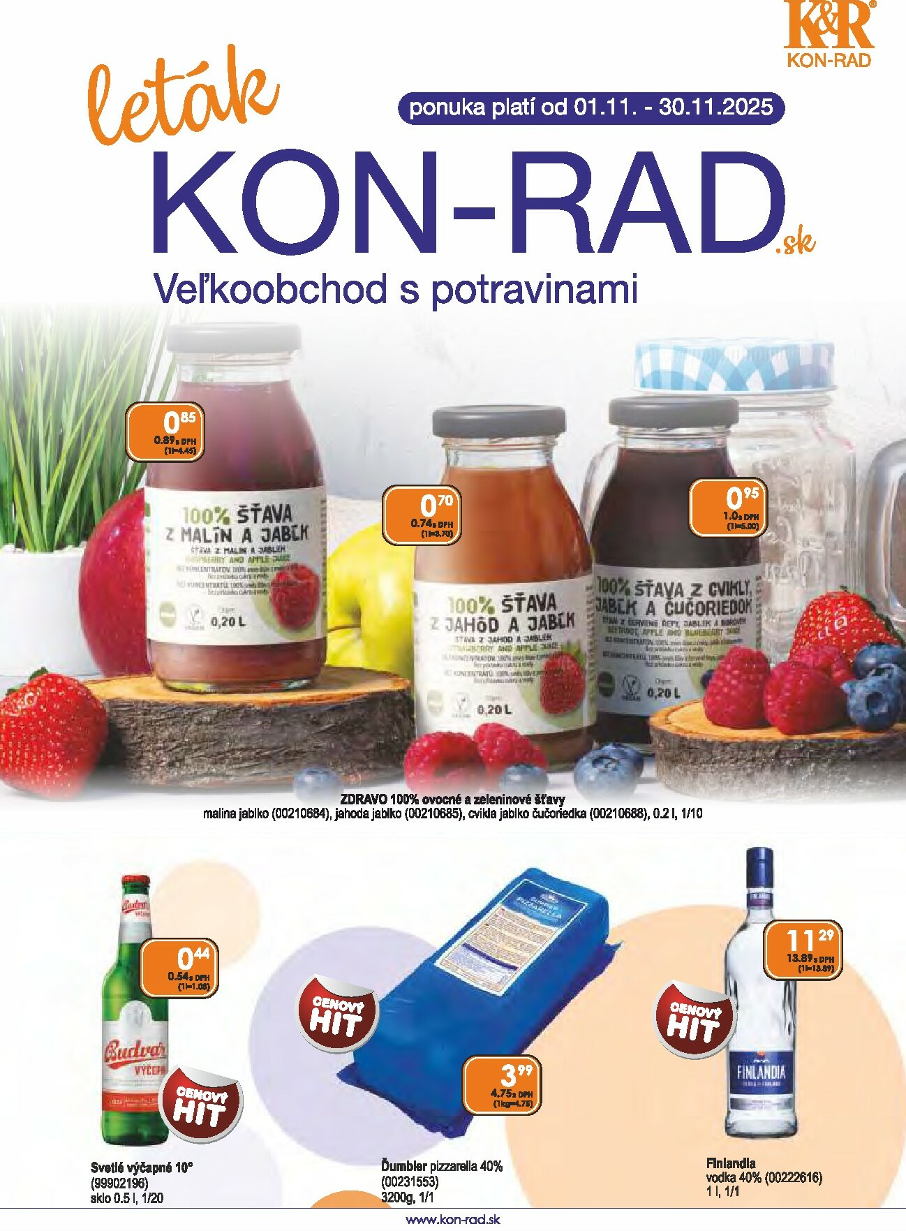 kon-rad - Leták KON - RAD platný od 01.11. do 30.11.