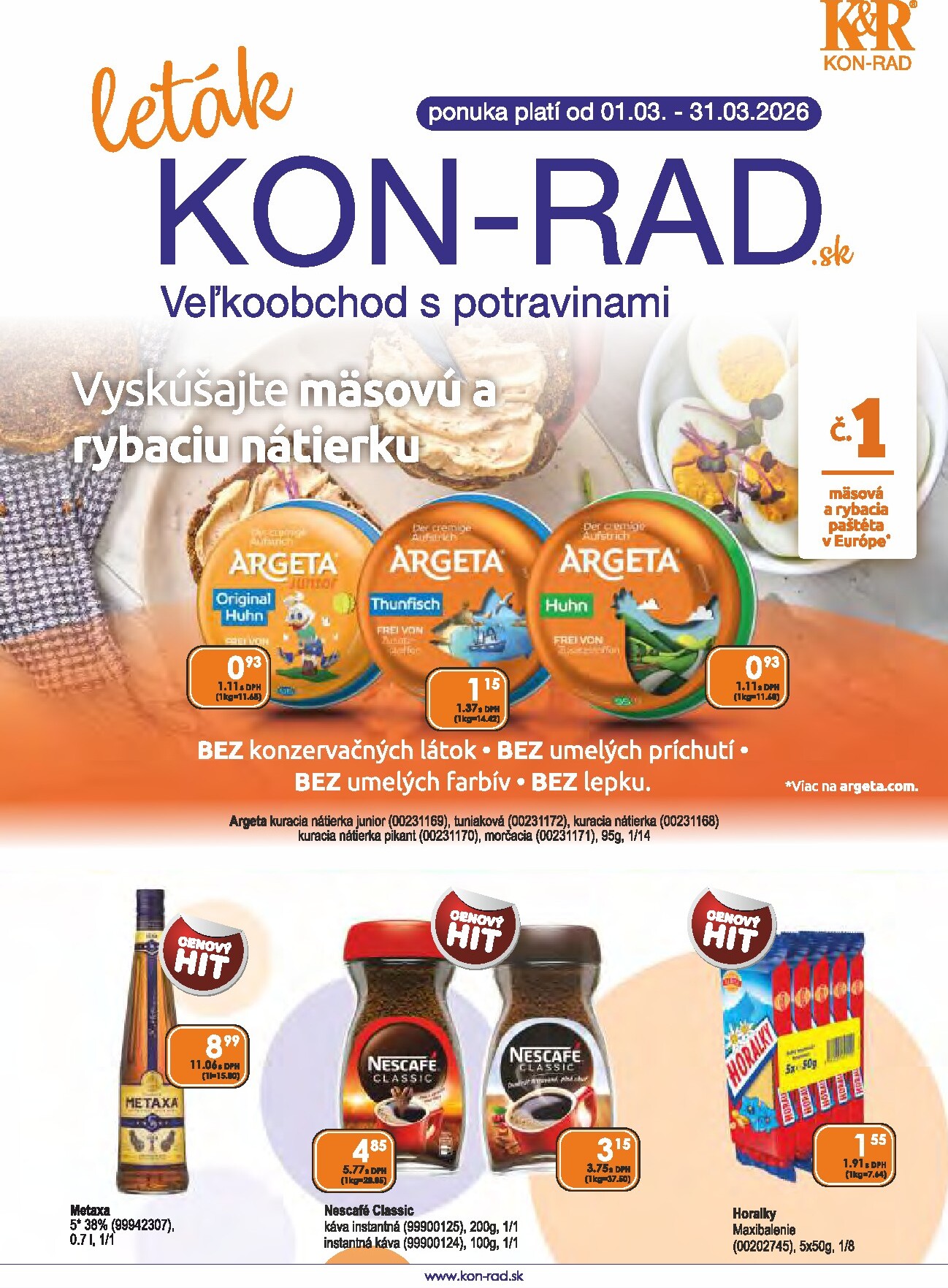 kon-rad - Leták KON - RAD platný od 01.03.2026 do 31.03.2026