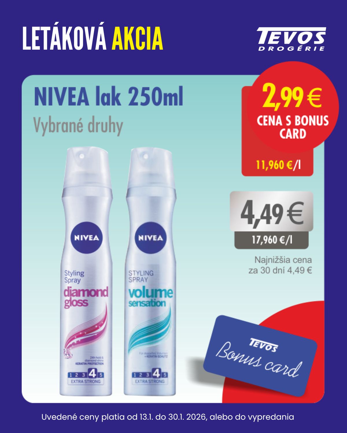tevos-drogerie - Leták TEVOS drogérie - Bonus card platný od 13.01. do 30.01. - page: 10