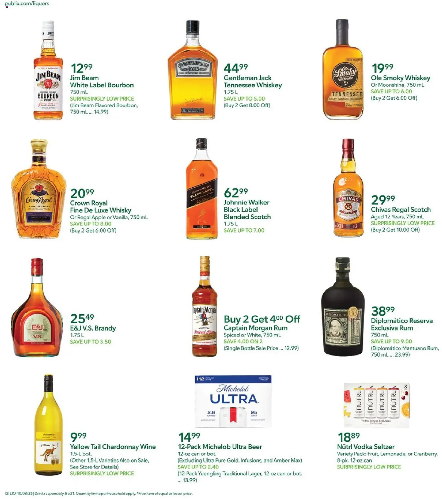 publix - Publix Liquor Ad - 10/08 - 10/14 2026 - page: 2
