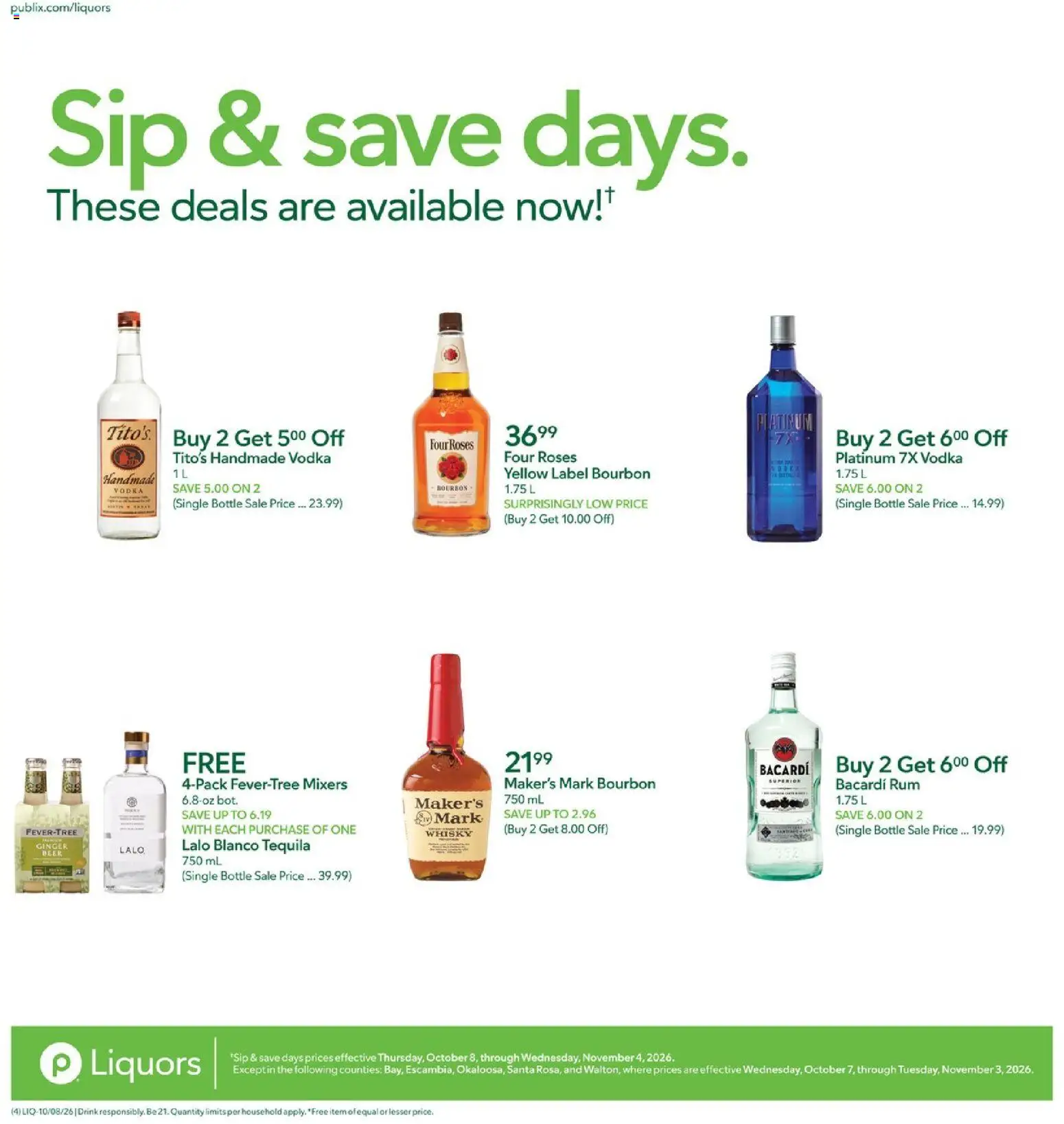 publix - Publix Liquor Ad - 10/08 - 10/14 2026 - page: 4