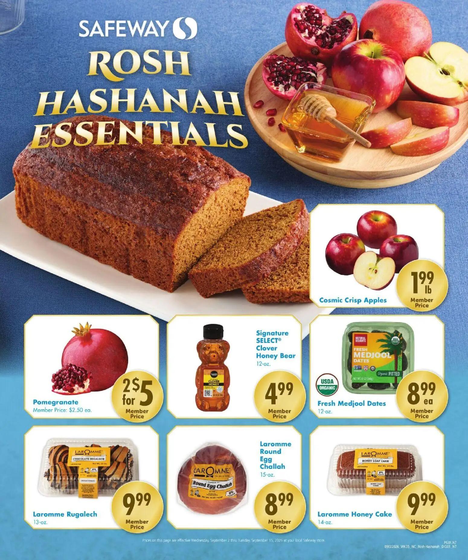 safeway - Safeway Rosh Ad - 09/02 - 09/15 2026