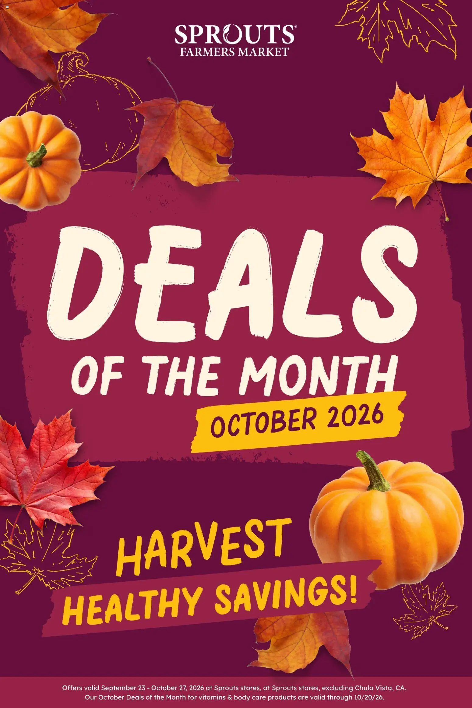 sprouts - Sprouts Monthly Ad - 09/23 - 10/27 2026