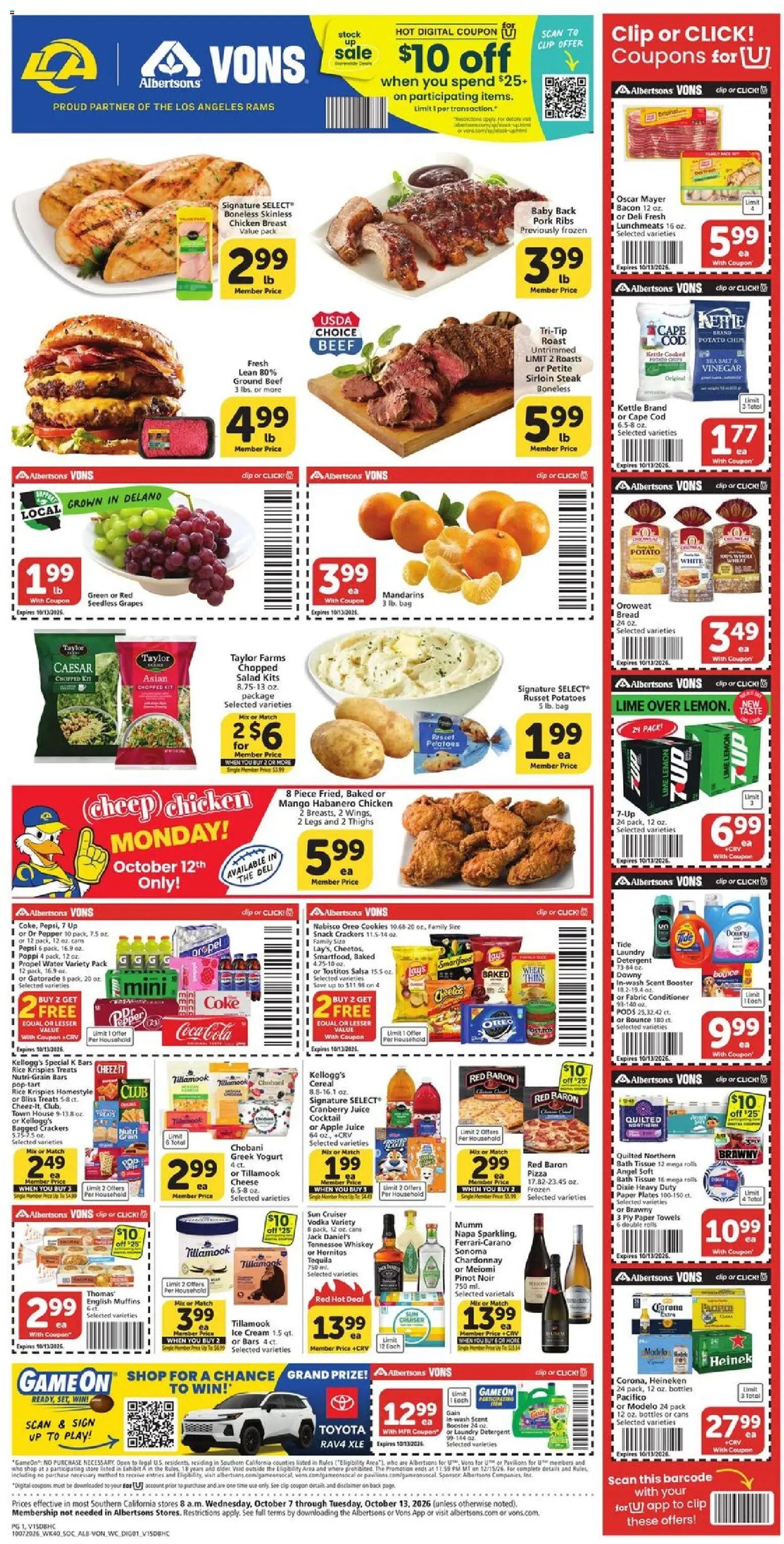 vons - Vons Weekly Ad - 10/07 - 10/13 2026