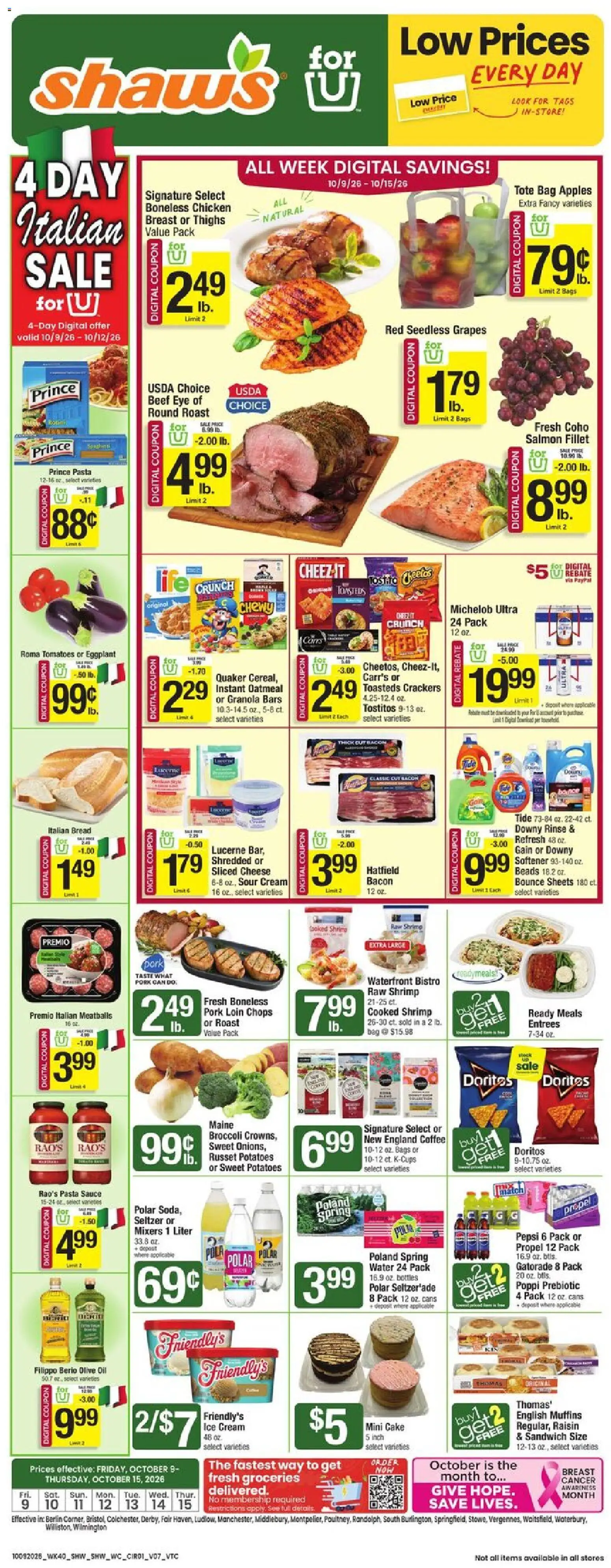 shaws - Shaw's Weekly Ad - 10/09 - 10/15 2026