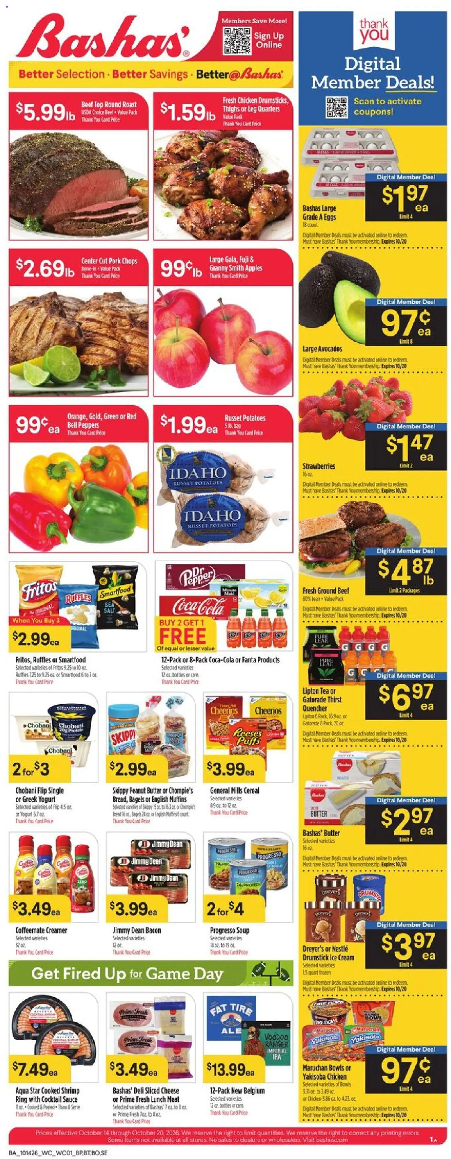 bashas - Basha's Weekly Ad - 10/14 - 10/20 2026 - page: 1