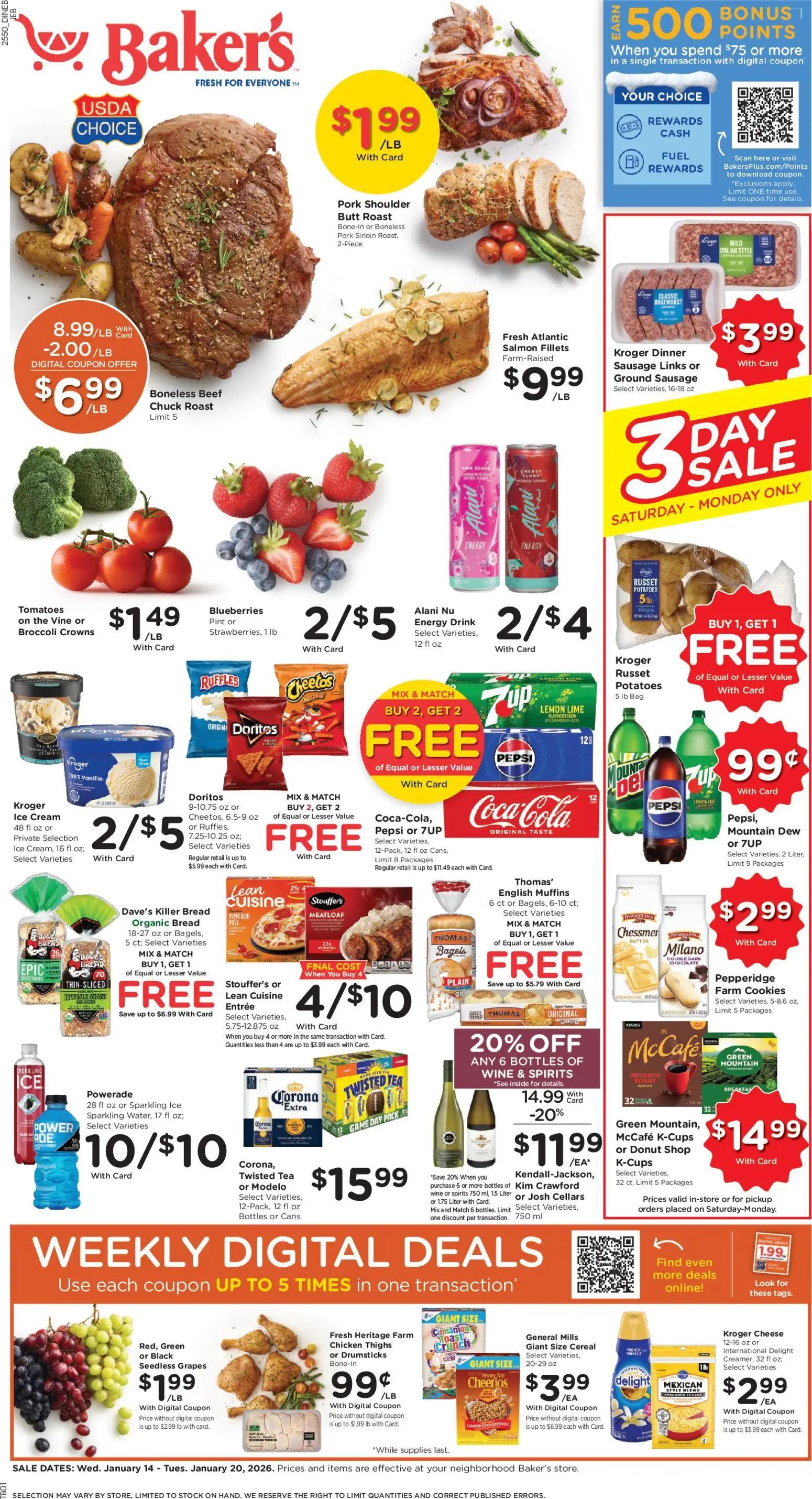 bakers - Baker's Weekly Ad - 01/14 - 01/20 2026