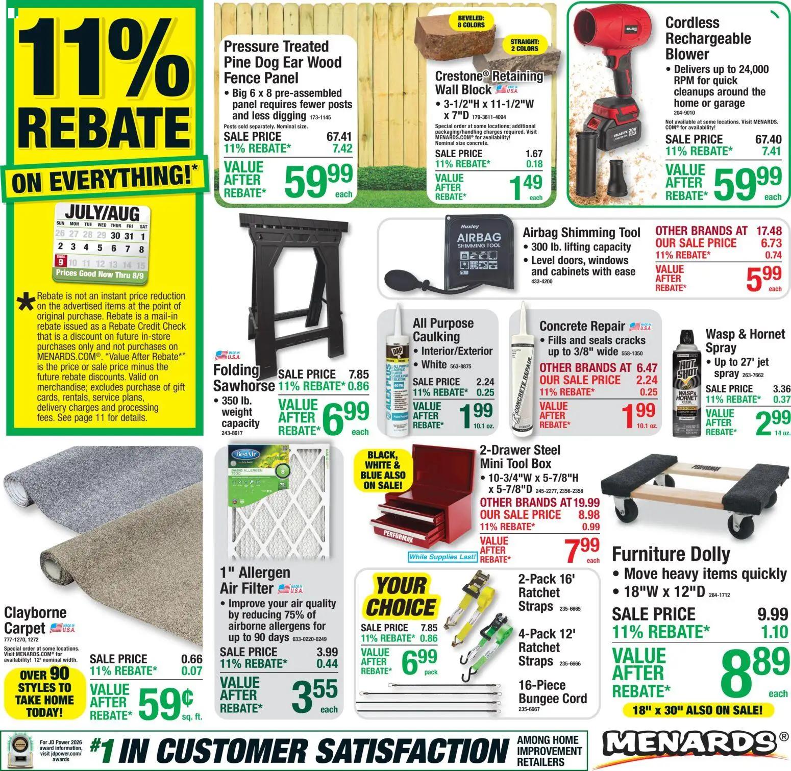 menards - Menards - Weekly Ad - 07/29 - 08/10 2026
