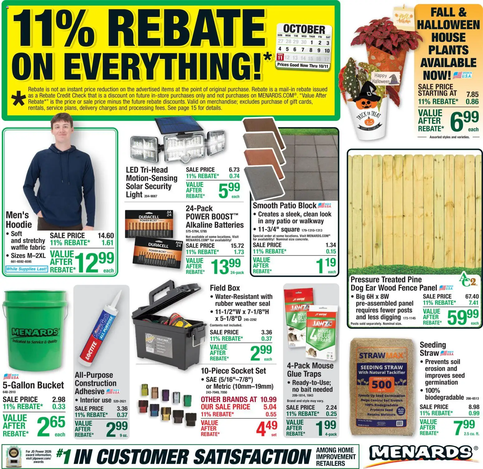 menards - Menards - Weekly Ad - 09/30 - 10/11 2026
