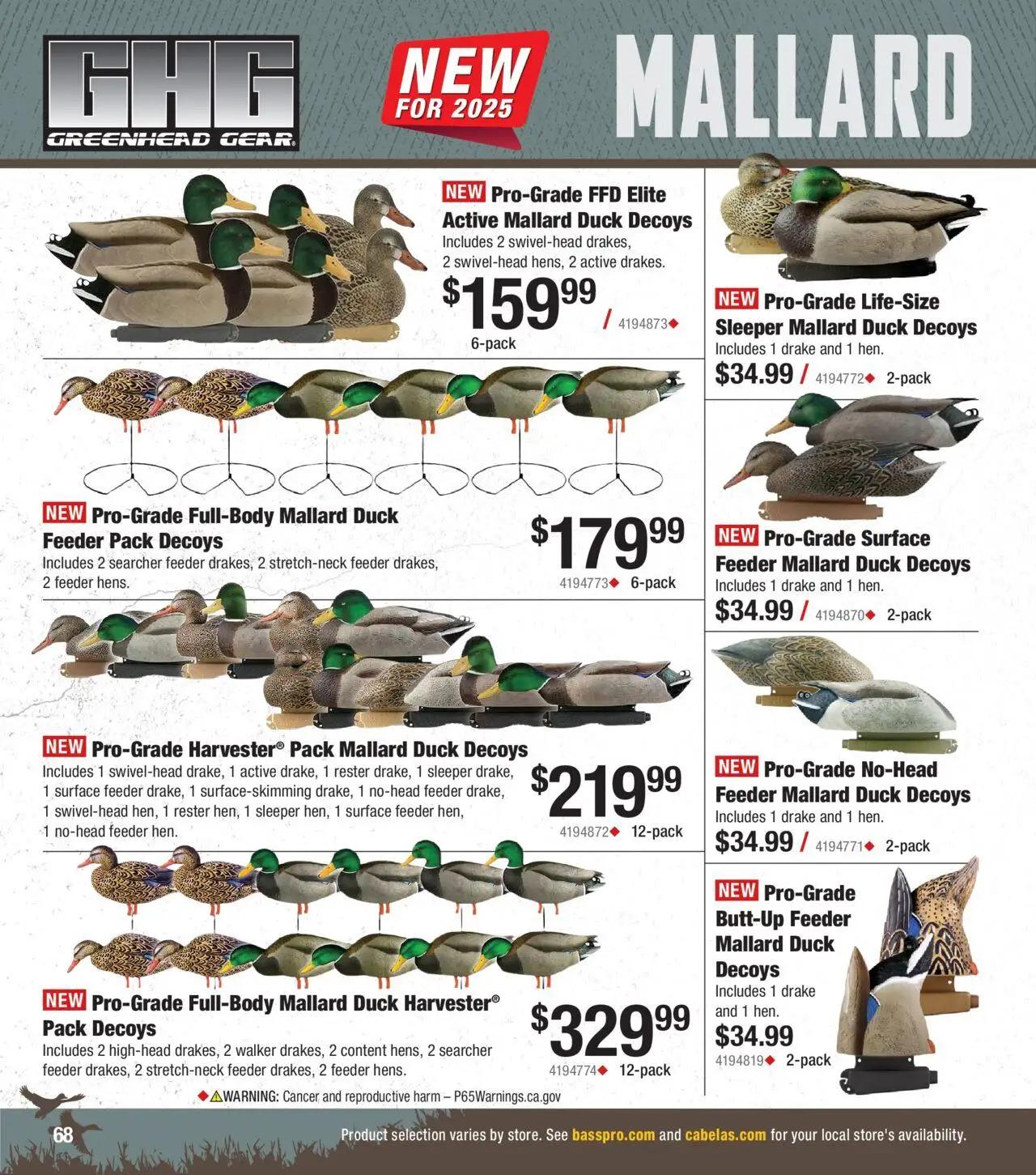 cabelas - Cabela's Waterfowl 25 - from Wednesday 10/01 2025 - page: 68