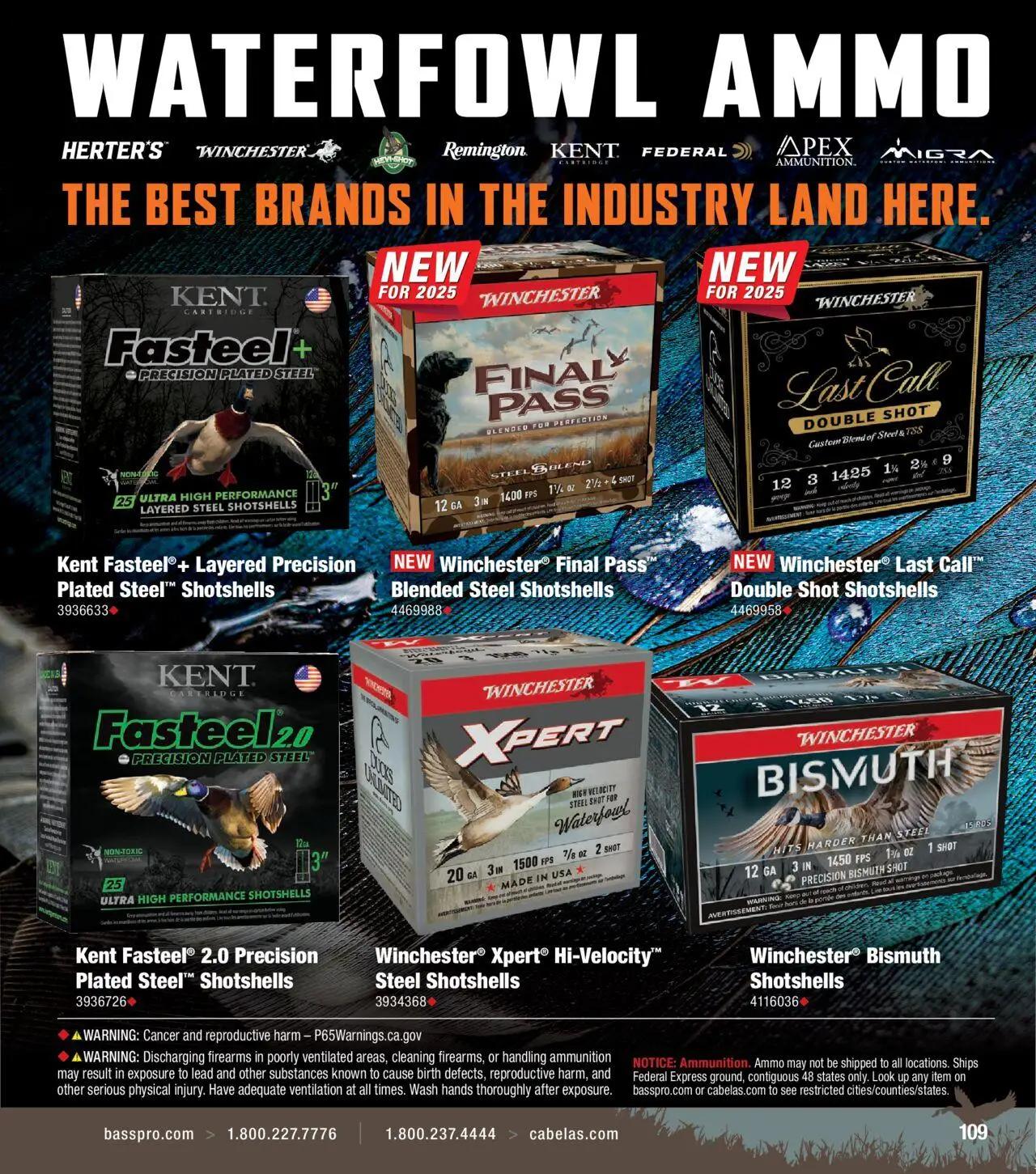 cabelas - Cabela's Waterfowl 25 - from Wednesday 10/01 2025 - page: 109