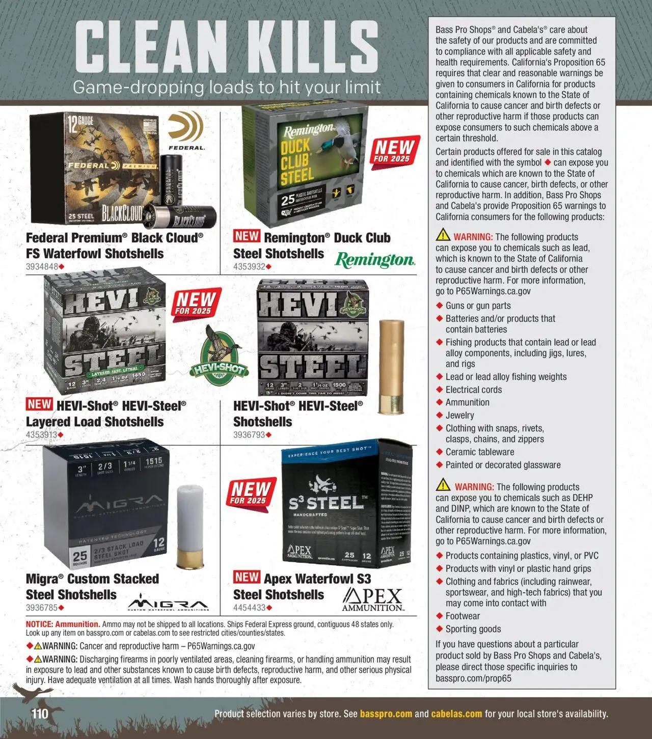 cabelas - Cabela's Waterfowl 25 - from Wednesday 10/01 2025 - page: 110