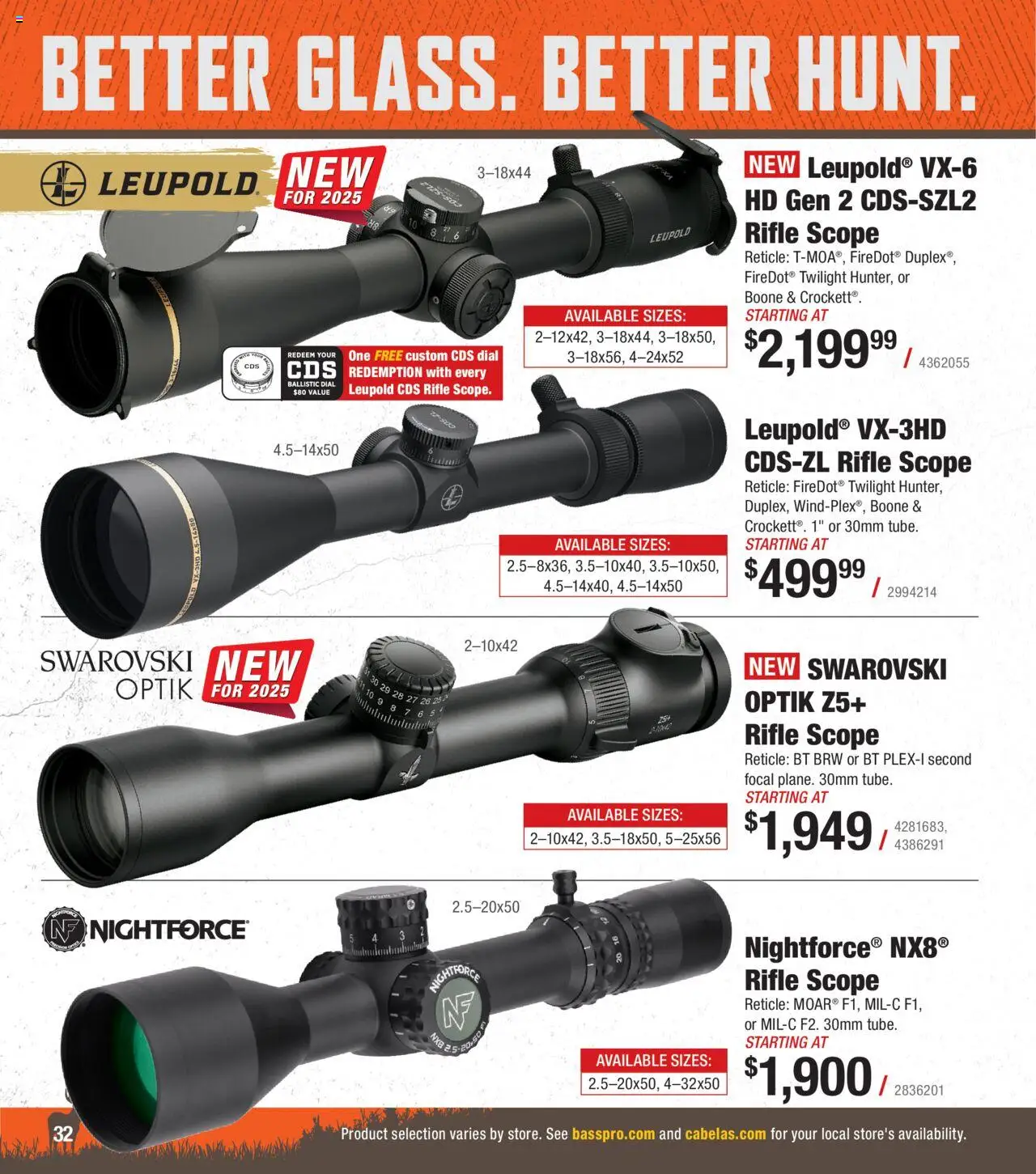 cabelas - Cabela's Deer Hunting 25 - from Wednesday 10/01 2025 - page: 32