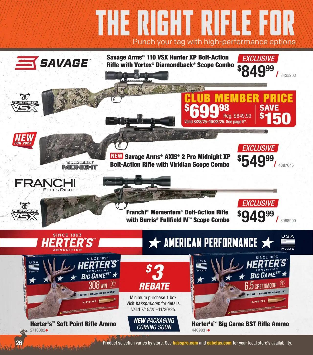 cabelas - Cabela's Deer Hunting 25 - from Wednesday 10/01 2025 - page: 26