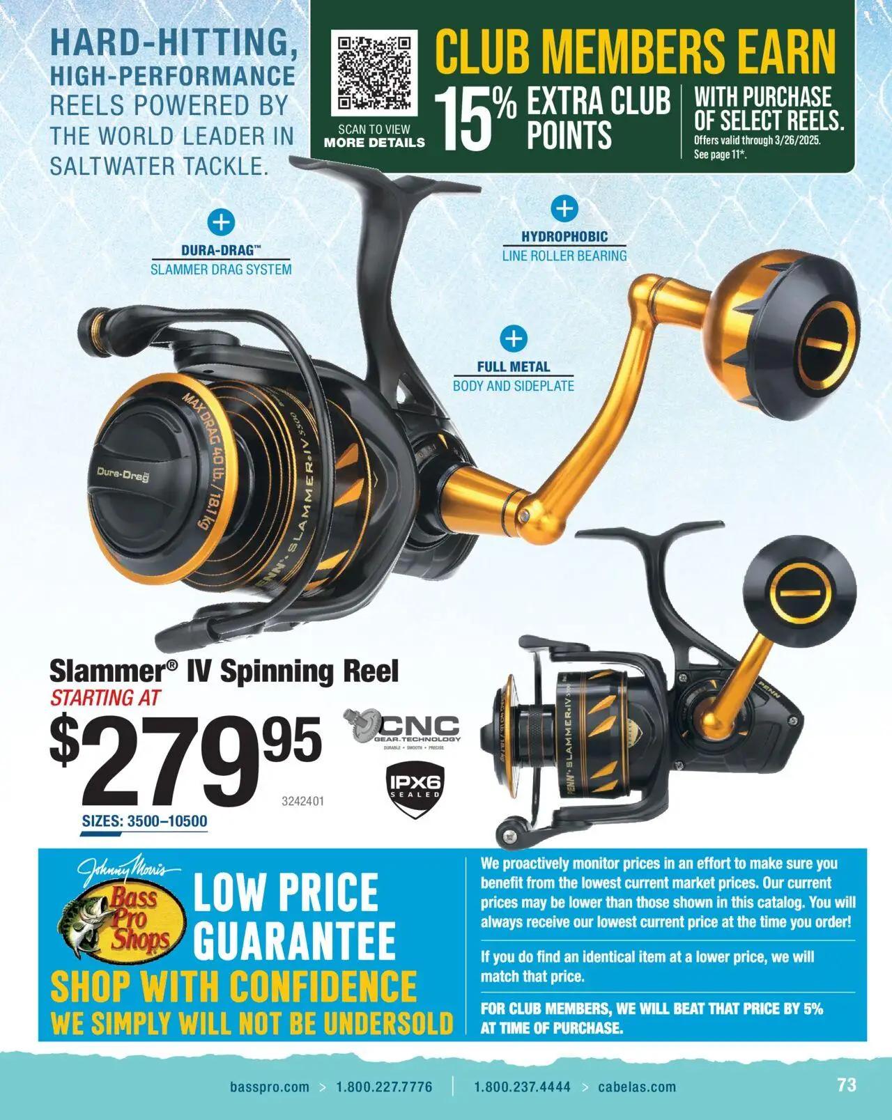 cabelas - Cabela's Saltwater Specialist 25 - from Wednesday 01/01 2025 - page: 73
