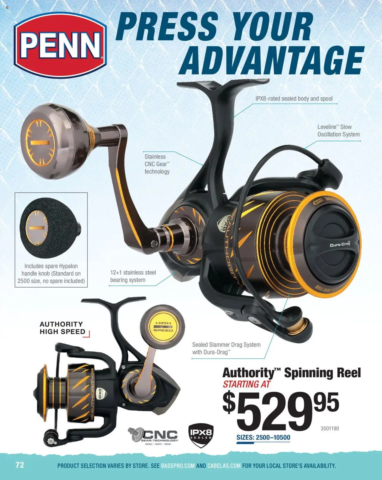 cabelas - Cabela's Saltwater Specialist 25 - from Wednesday 01/01 2025 - page: 72