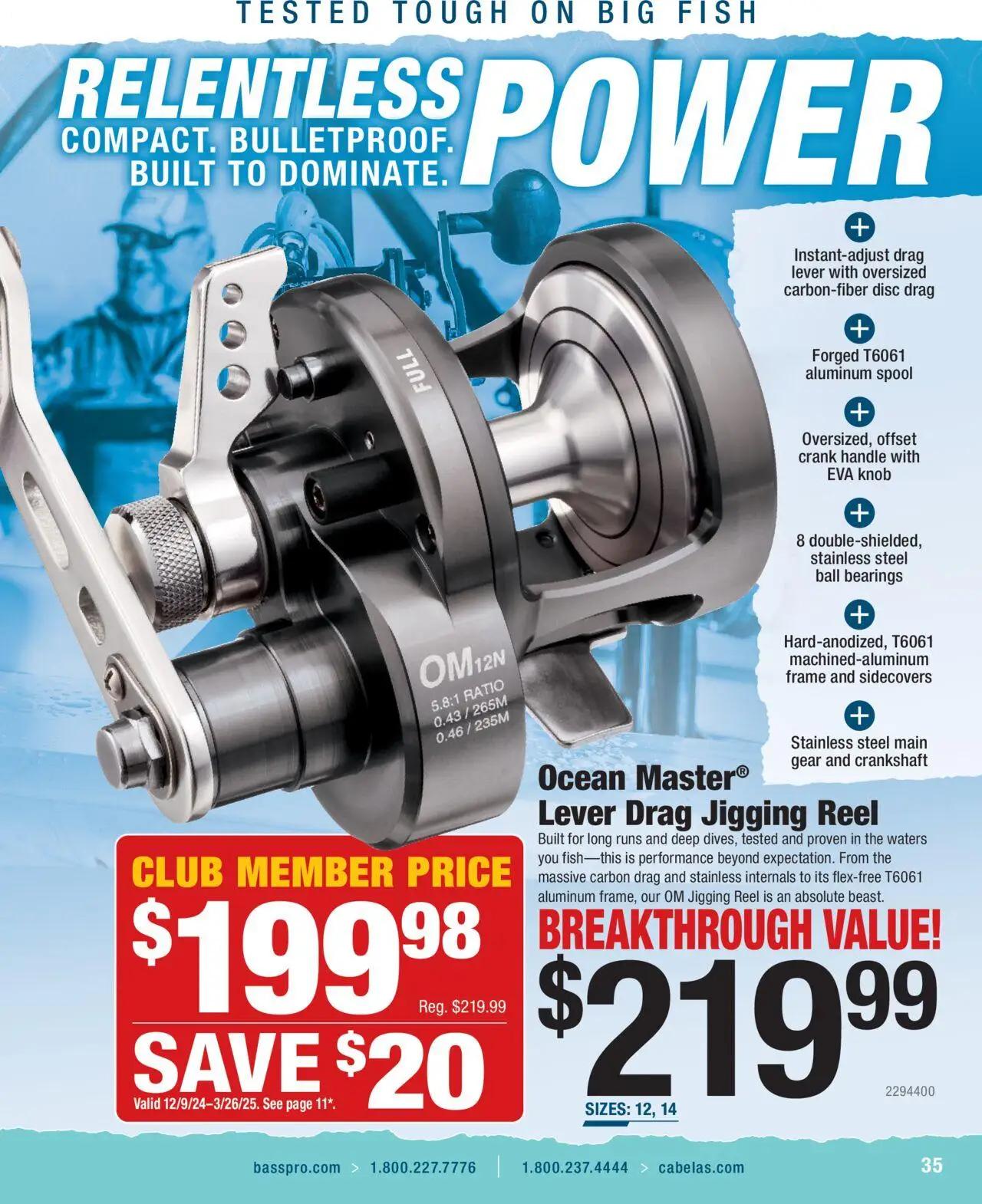cabelas - Cabela's Saltwater Specialist 25 - from Wednesday 01/01 2025 - page: 35