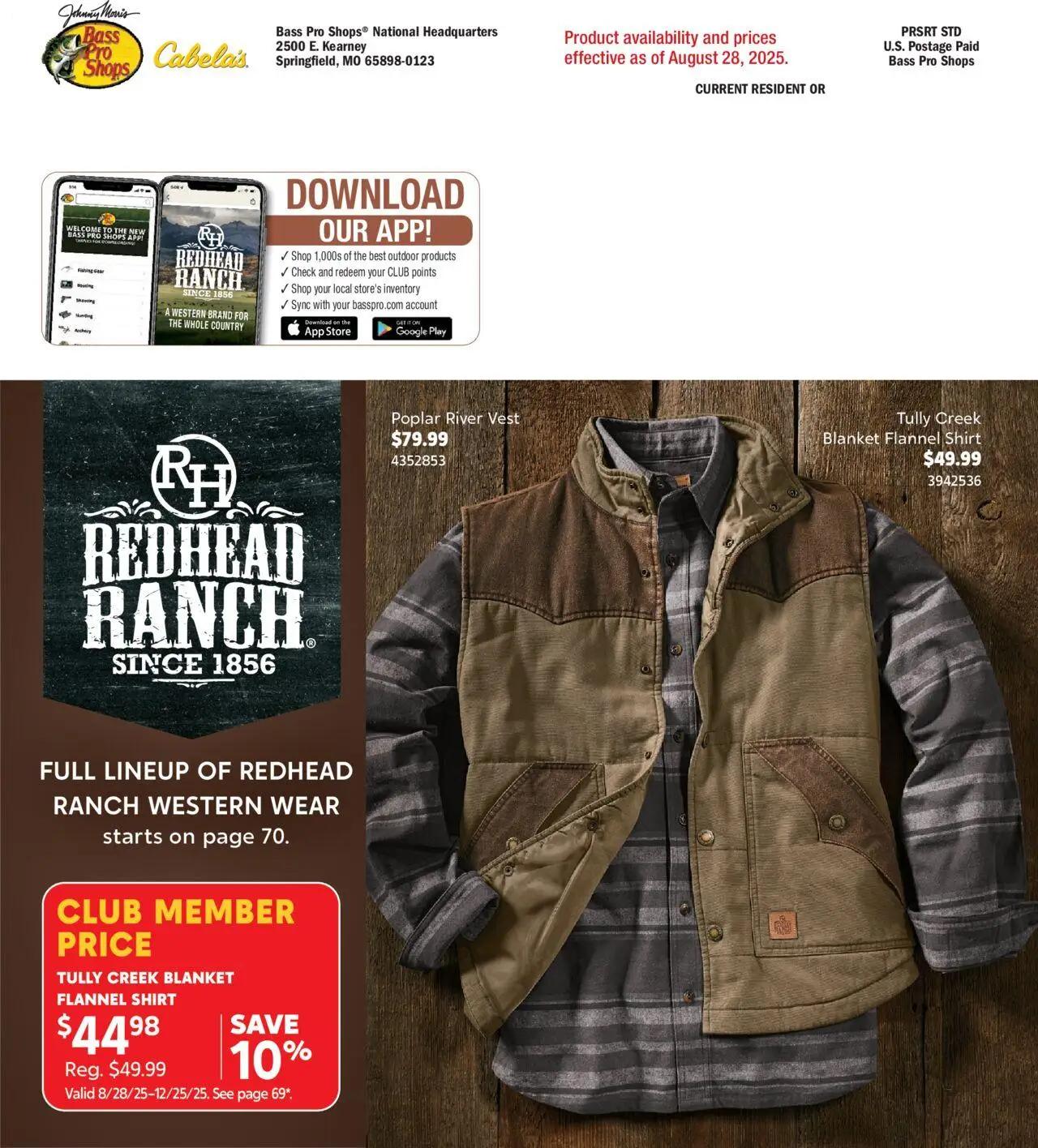 cabelas - Cabela's Fall Clothing 25 - from Wednesday 10/01 2025 - page: 112