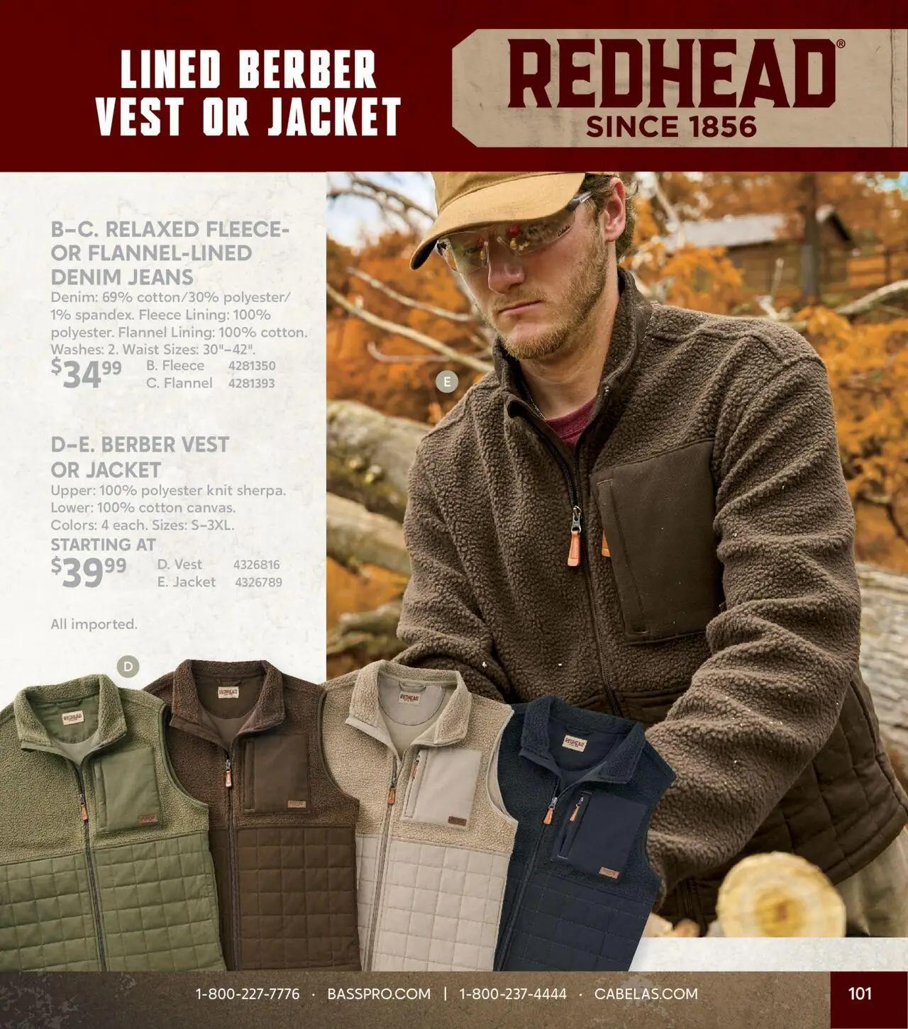 cabelas - Cabela's Fall Clothing 25 - from Wednesday 10/01 2025 - page: 101