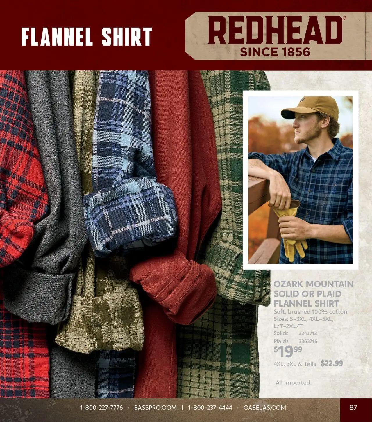 cabelas - Cabela's Fall Clothing 25 - from Wednesday 10/01 2025 - page: 87
