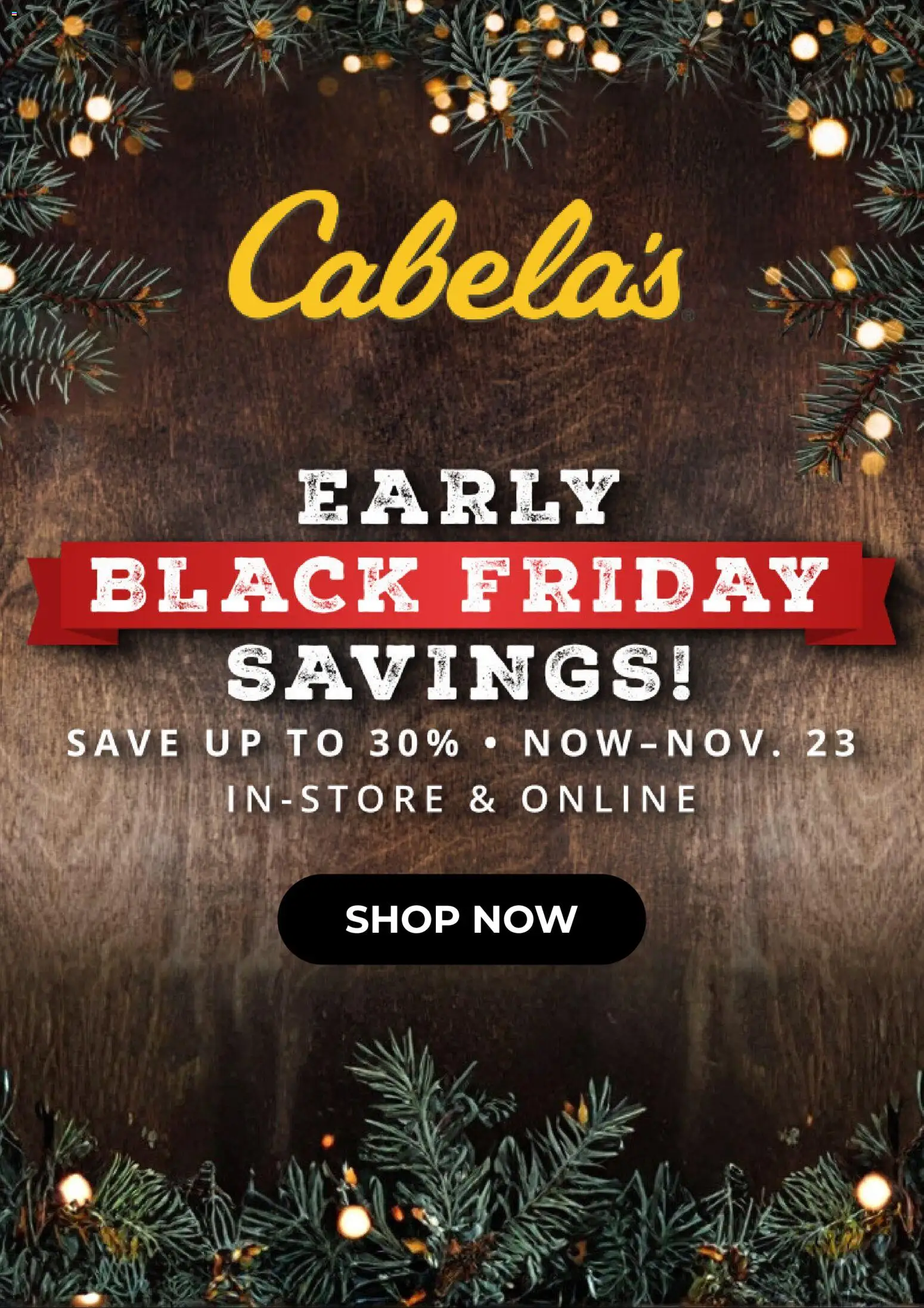 cabelas - Weekly ads Cabela's BLACK FRIDAY from 11/16/2025