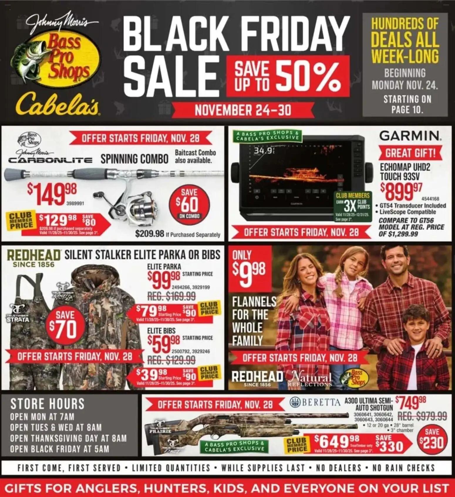 cabelas - Weekly ads Cabela's BLACK FRIDAY from 11/24/2025