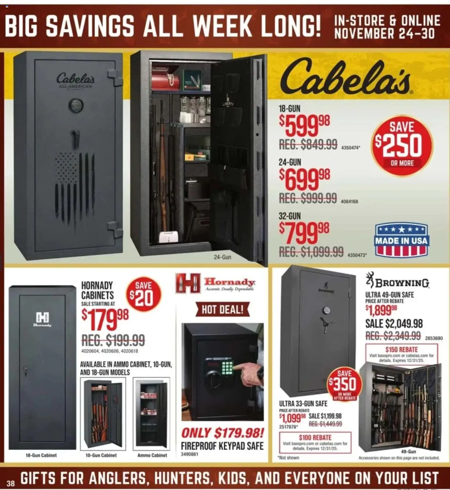 cabelas - Weekly ads Cabela's BLACK FRIDAY from 11/24/2025 - page: 38