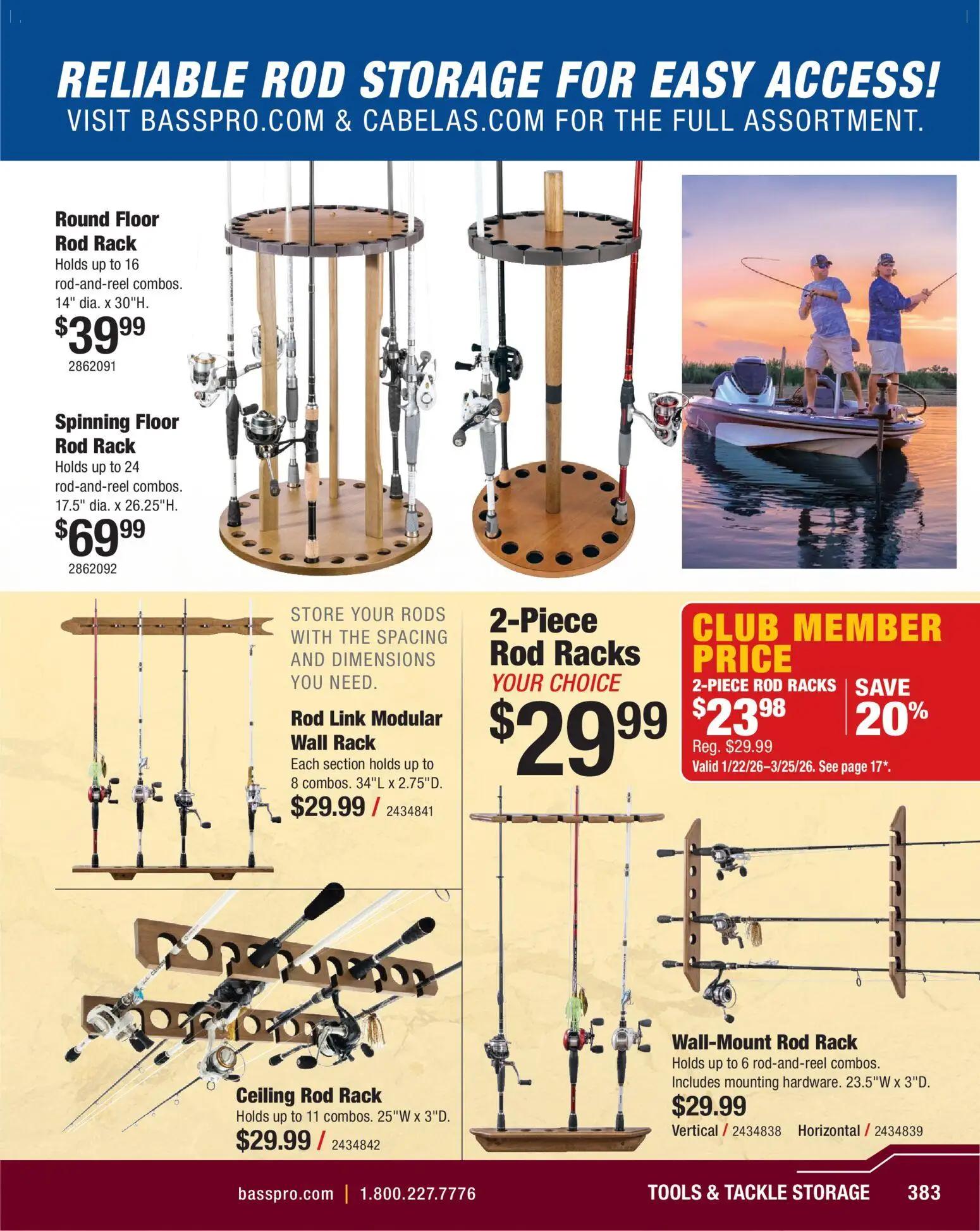 cabelas - Cabela's Spring Fishing Master 26 - from Thursday 01/22 2026 - page: 383