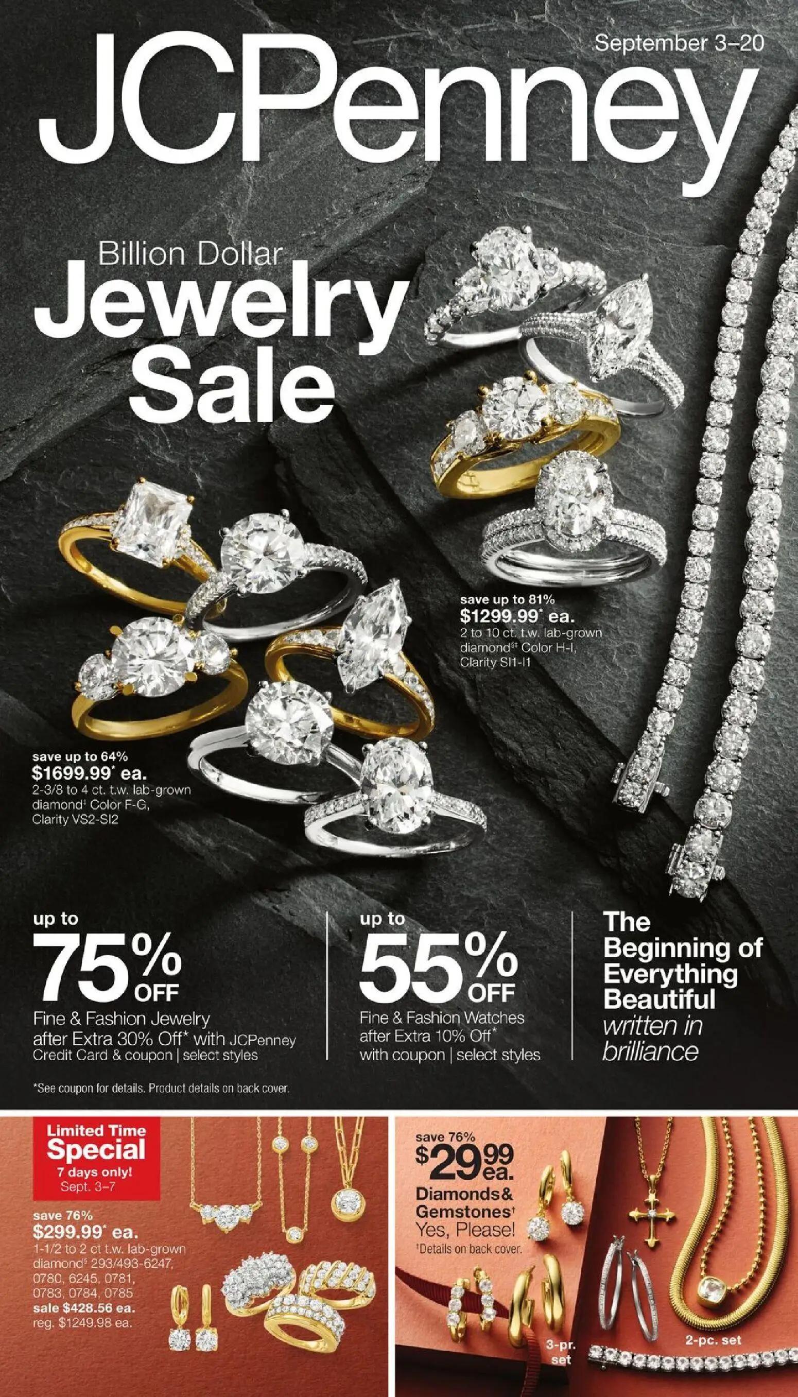 jcpenney - JCPenney Jewelry Sale - 09/03 - 09/20 2026