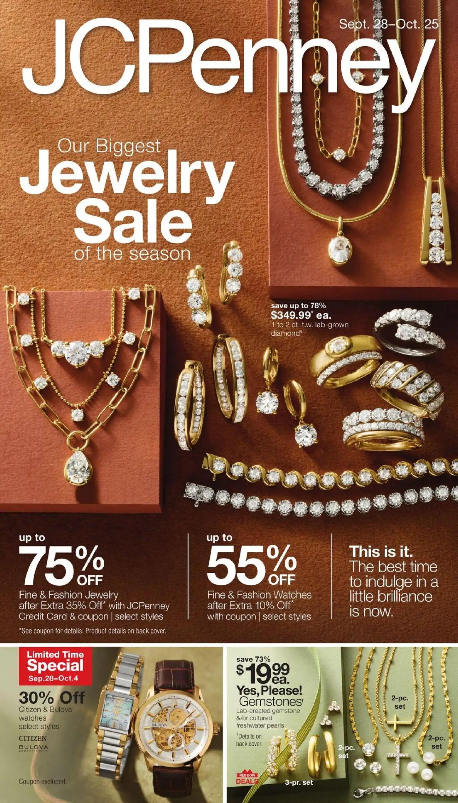 jcpenney - JCPenney Our Biggest Jewelry Sale of the Season - 09/28 - 10/25 2026